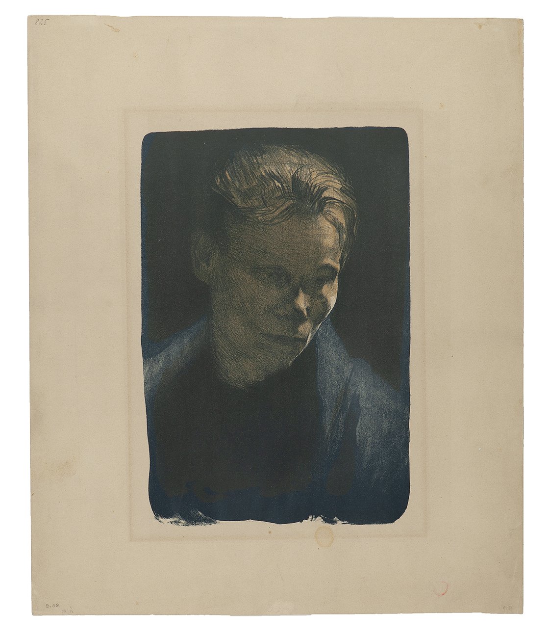 Brustbild einer Arbeiterfrau mit blauem Tuch (Kunsthalle Bielefeld Public Domain Mark)