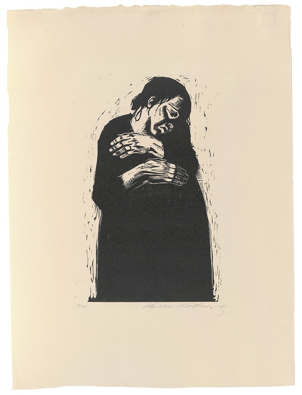 Krieg. Blatt 4: Die Witwe I (Kunsthalle Bielefeld Public Domain Mark)