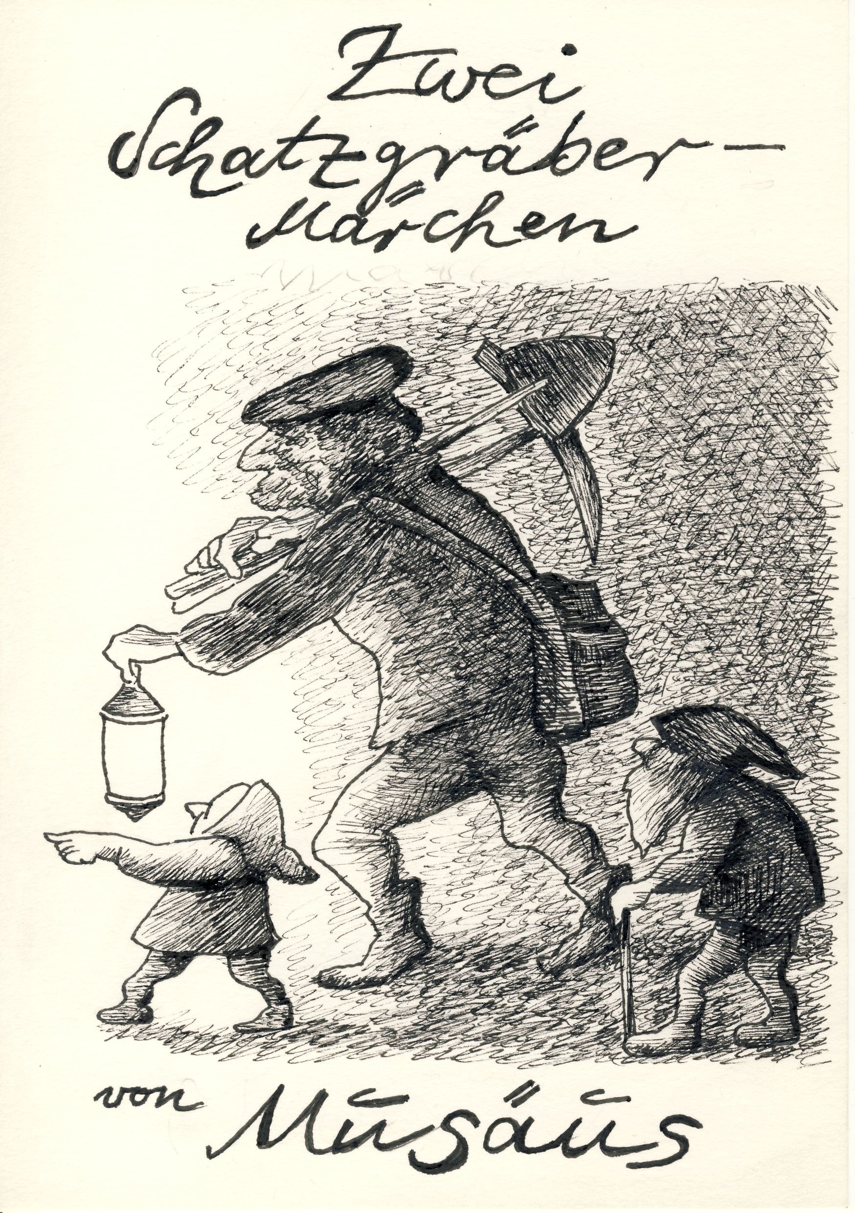 Nacherzählung in Kurzfassung "Schatzgräbermärchen von Musäus", Titelblatt VS (Märchenmuseum Bad Oeynhausen CC BY-NC-SA)