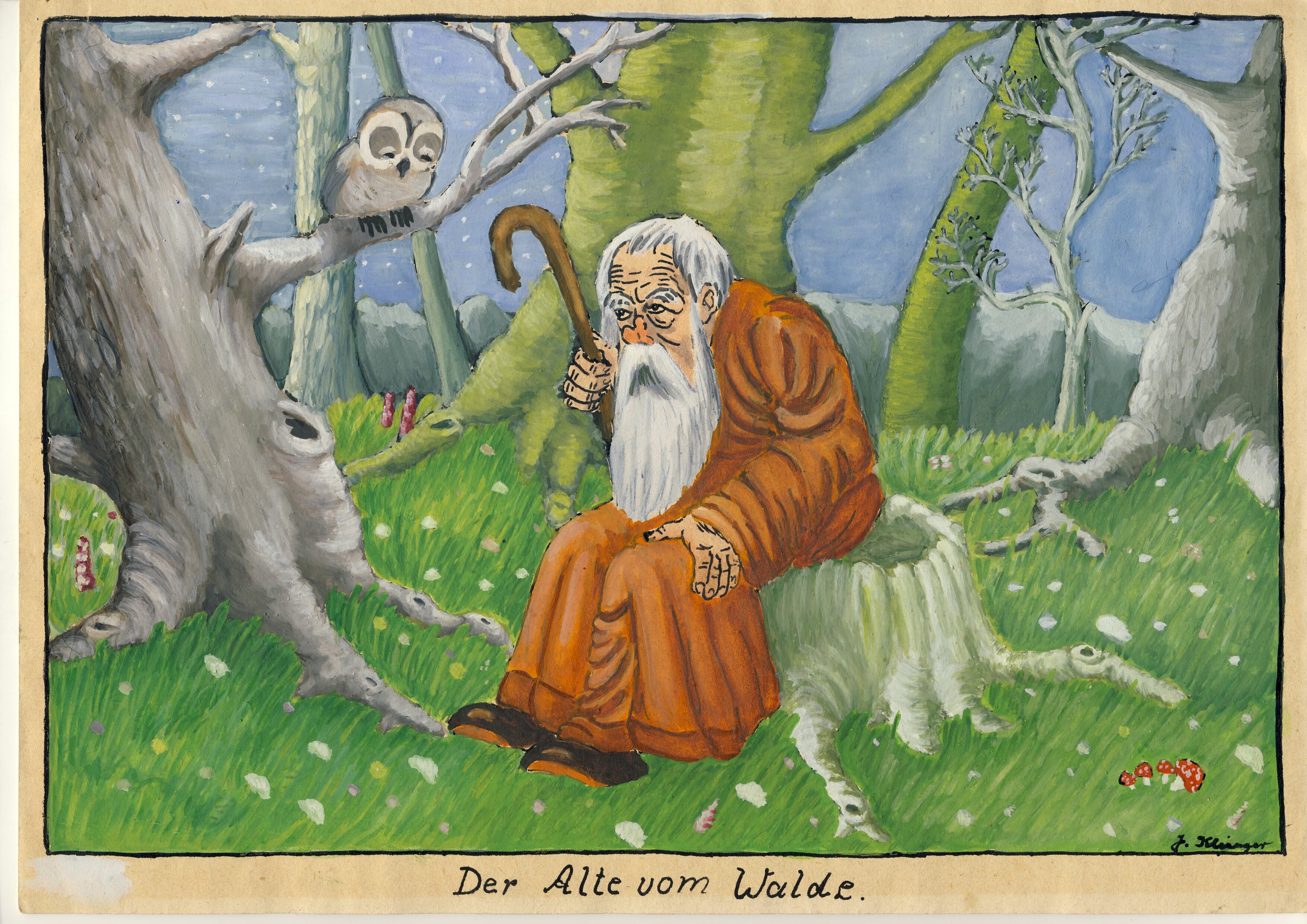 Der Alte vom Walde (Deutsches Märchen- und Wesersagenmuseum CC BY-NC-SA)