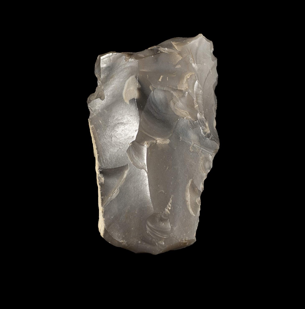 Abschlag aus Feuerstein (Lippisches Landesmuseum Detmold CC BY-NC-SA)