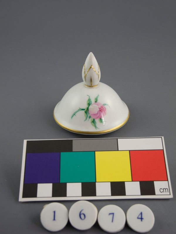 Teekanne Form 31 Mit Dekor B 1 (Deckel) (Museum im Schloss Porzellanmanufaktur FÜRSTENBERG CC BY-NC-SA)