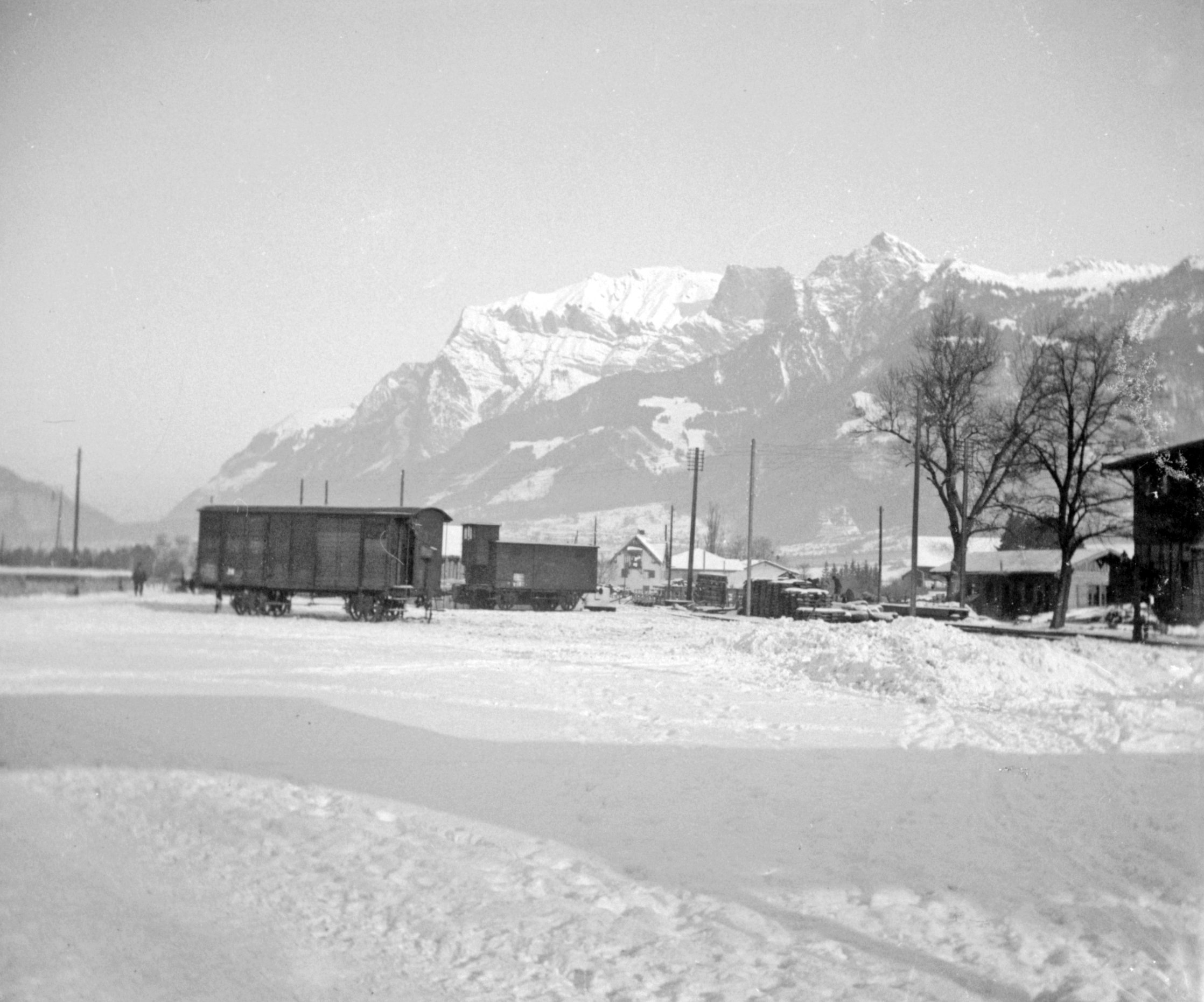 Bahnhof Landquart im Winter (Dezember 1905-Januar 1906), 87116 sn R_o (DRM CC BY-NC-SA)