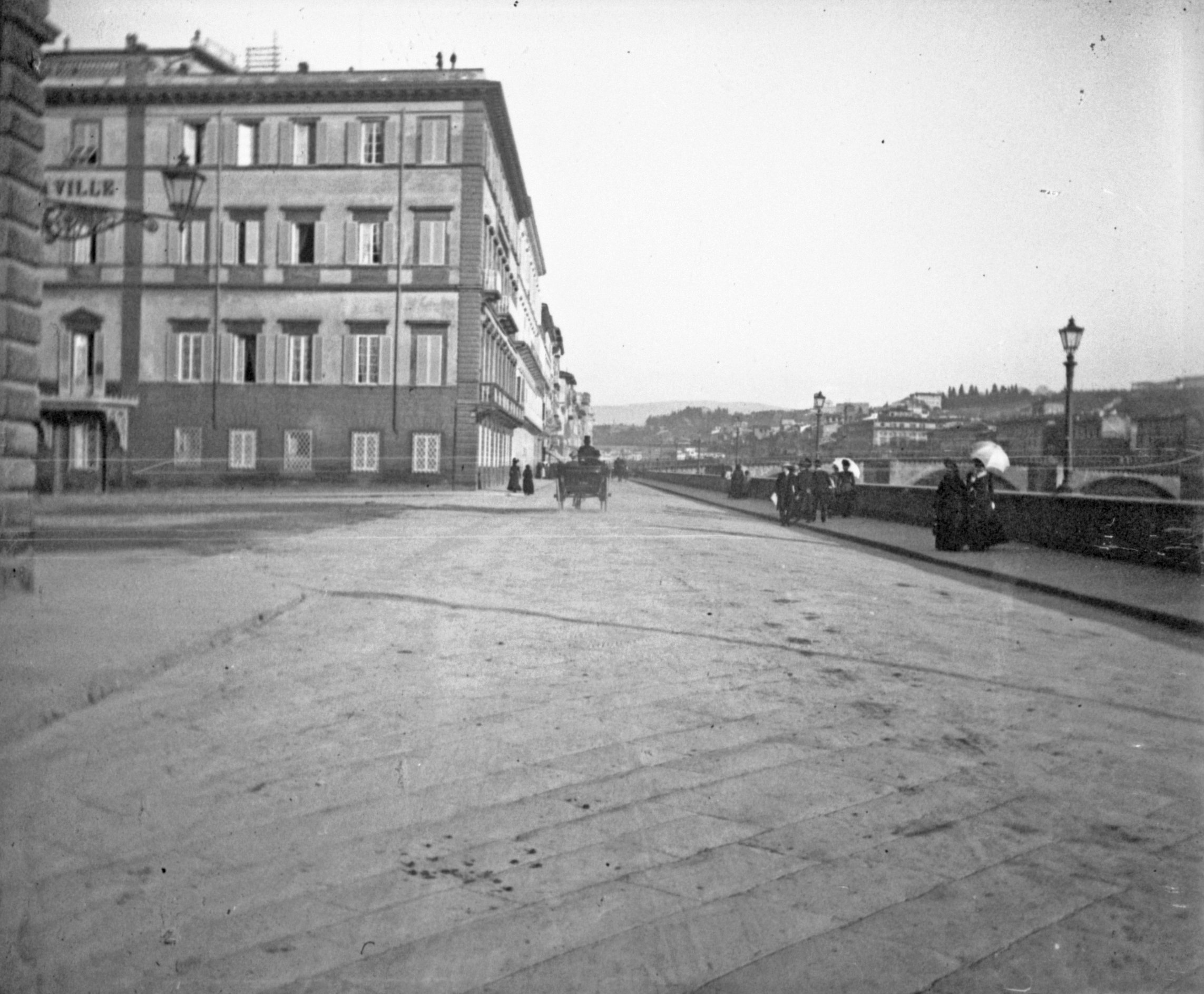 Lungarno Amerigo Vespucci in Florenz (März/April 1902) 87125 R_o (DRM CC BY-NC-SA)