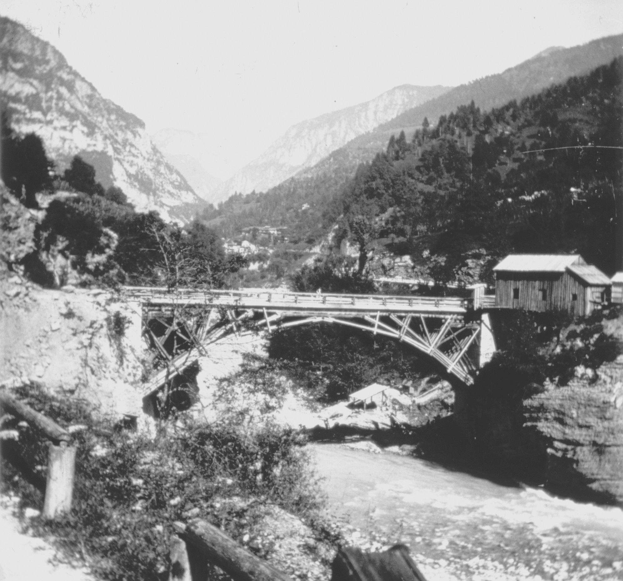 Ponte d'Oltra zwischen Sovramonte und Lamon (September 1901), 87106 sd R_o (DRM CC BY-NC-SA)
