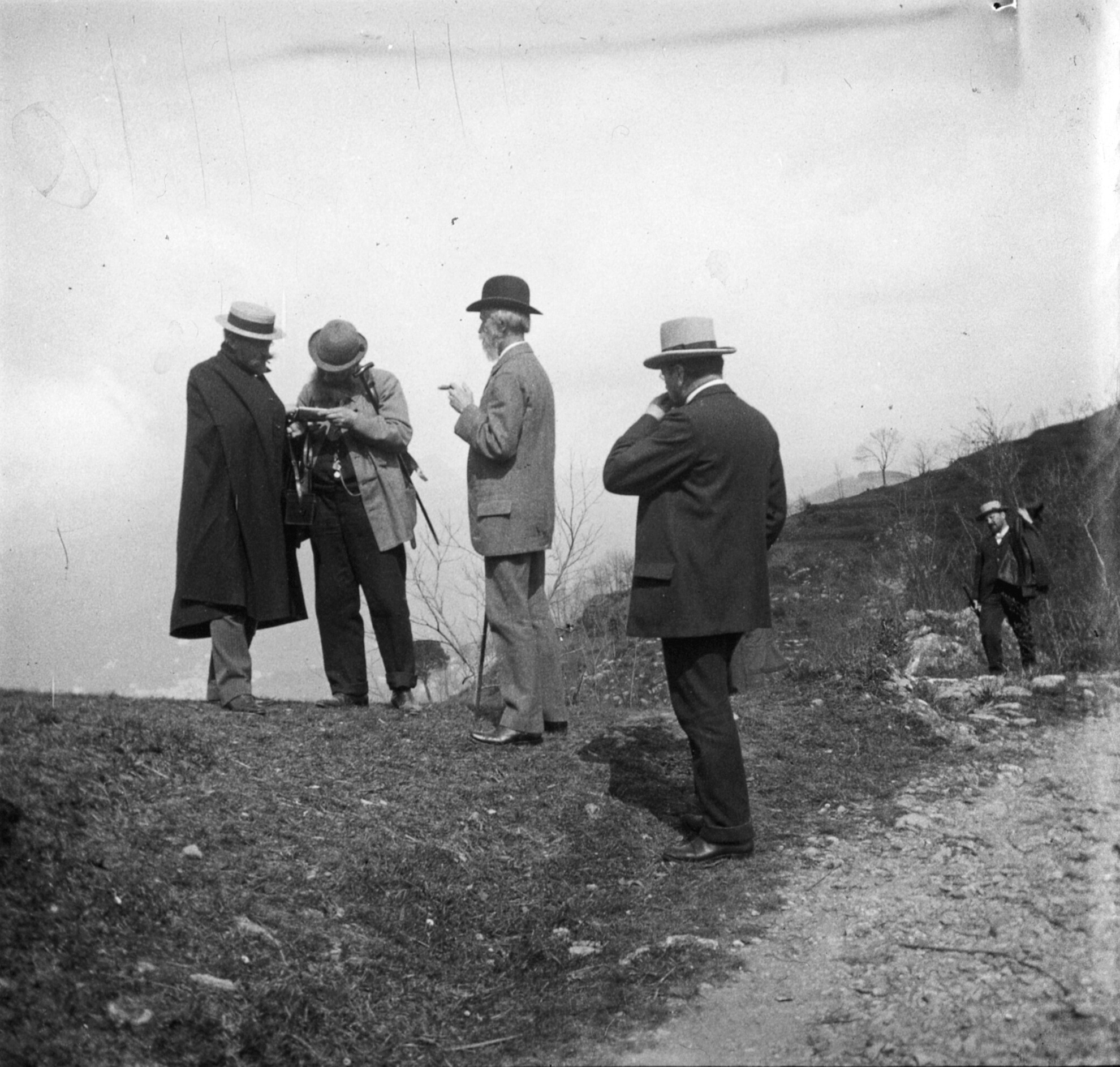 Gruppe auf dem Monte di Portofino (März/April 1903), 87351 sd L (DRM CC BY-NC-SA)