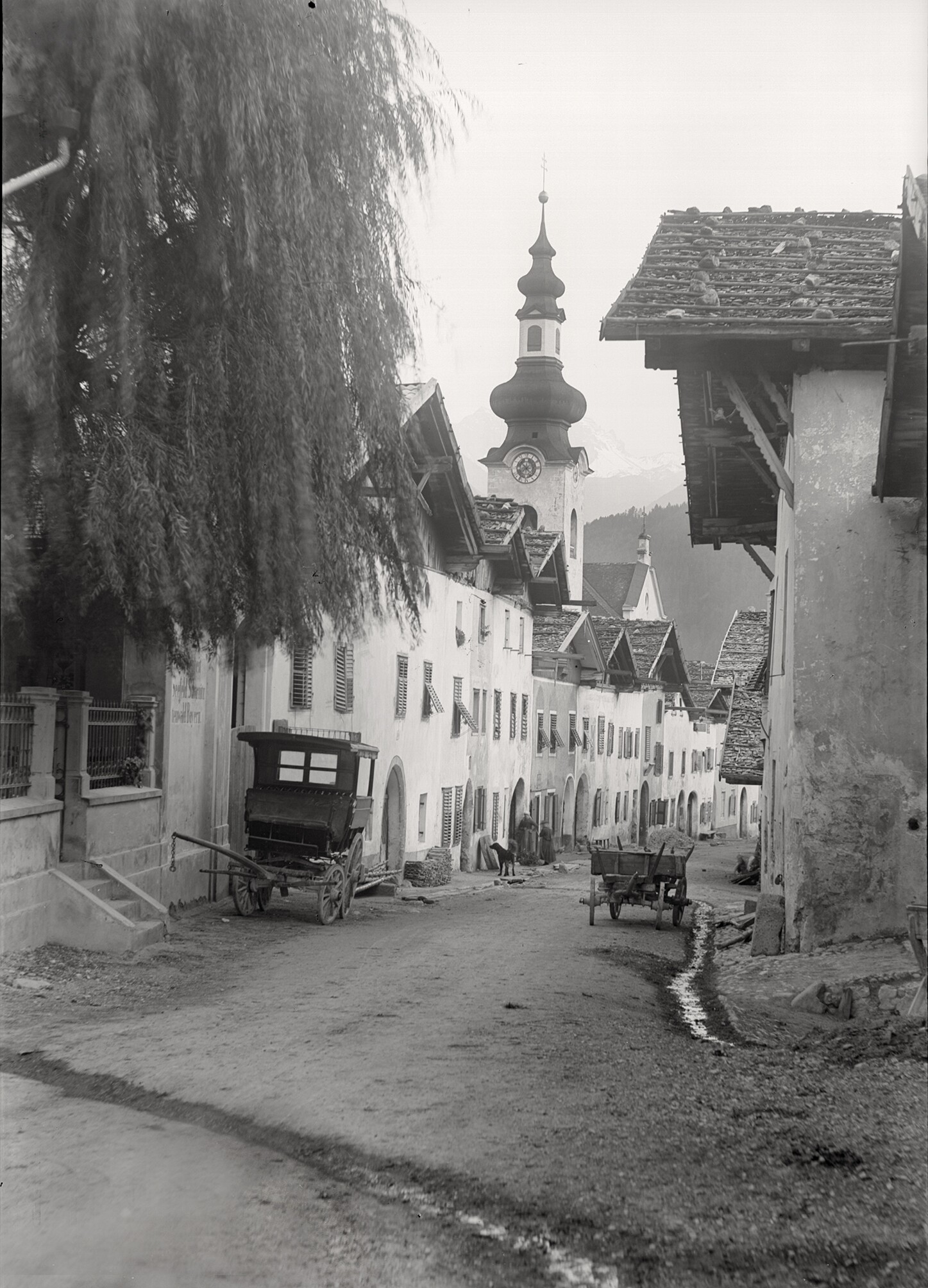 Straße in Zirl/Tirol (22.09.1890), 86011 gp_o (DRM CC BY-NC-SA)