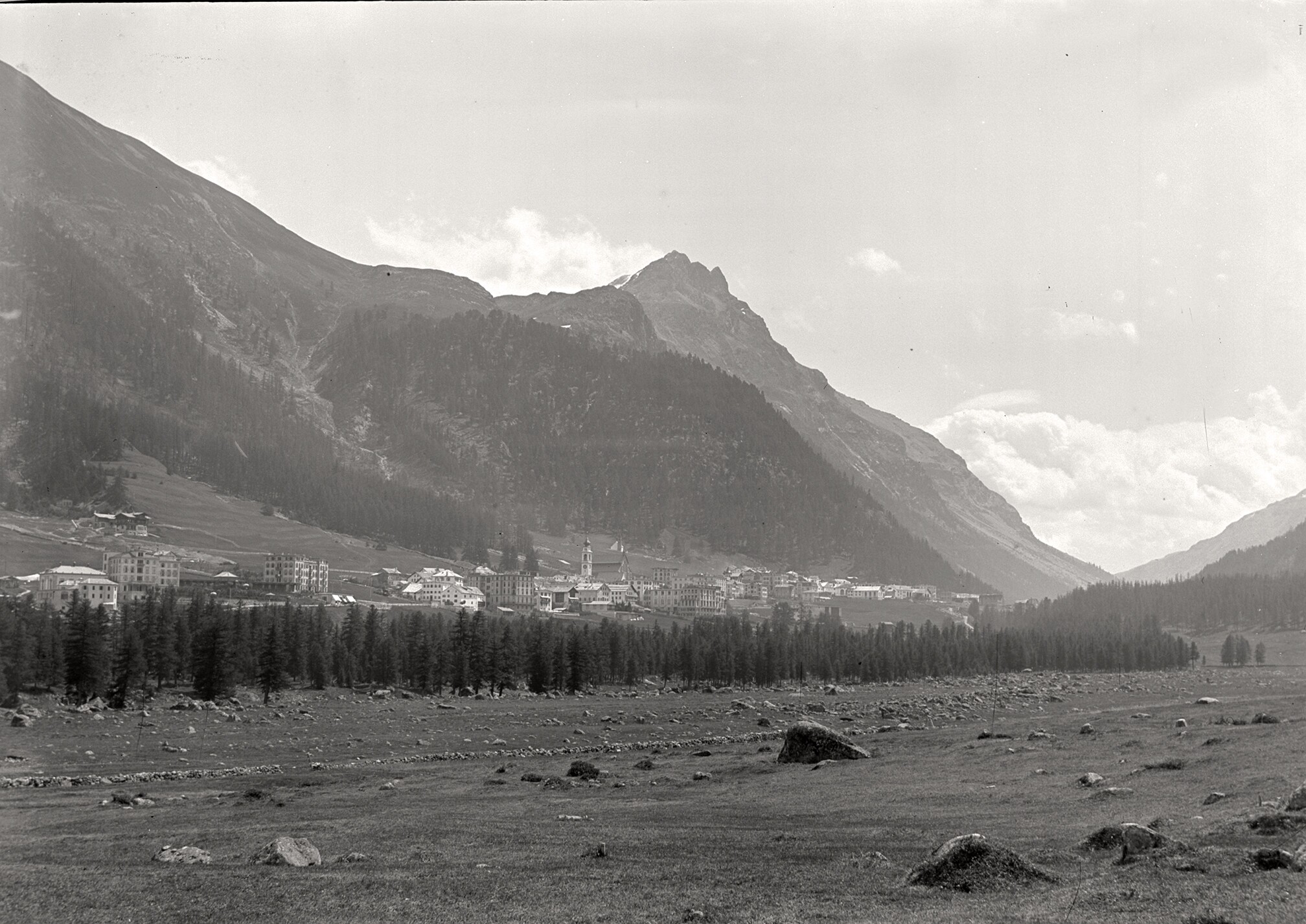 Pontresina von der Straße nach St. Moritz (August 1891), 86021 gp_o (DRM CC BY-NC-SA)