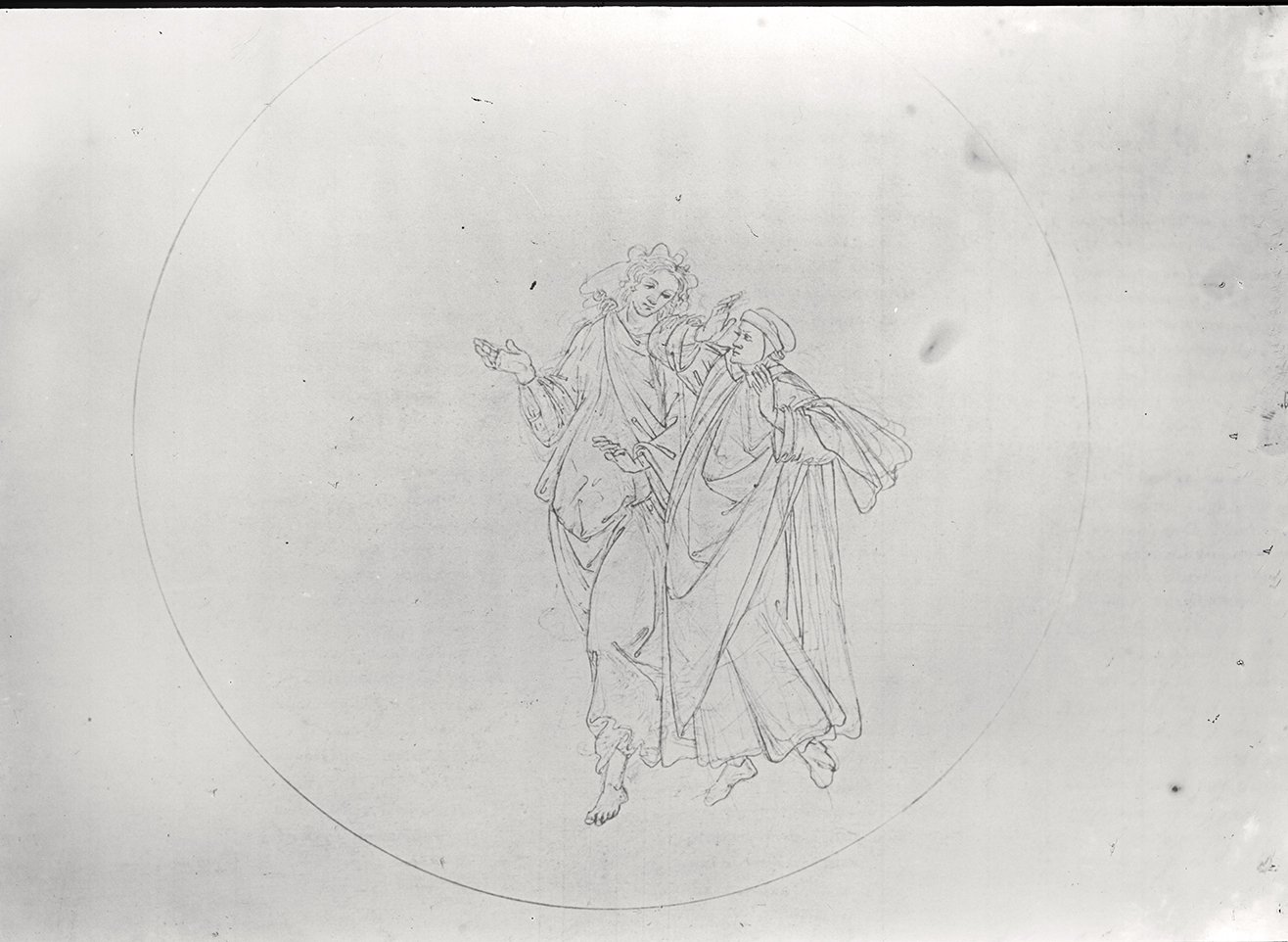 Kupferstich von Sandro Botticelli: Dantes Göttliche Komödie, Paradiso XV, 86139_o (DRM CC BY-NC-SA)