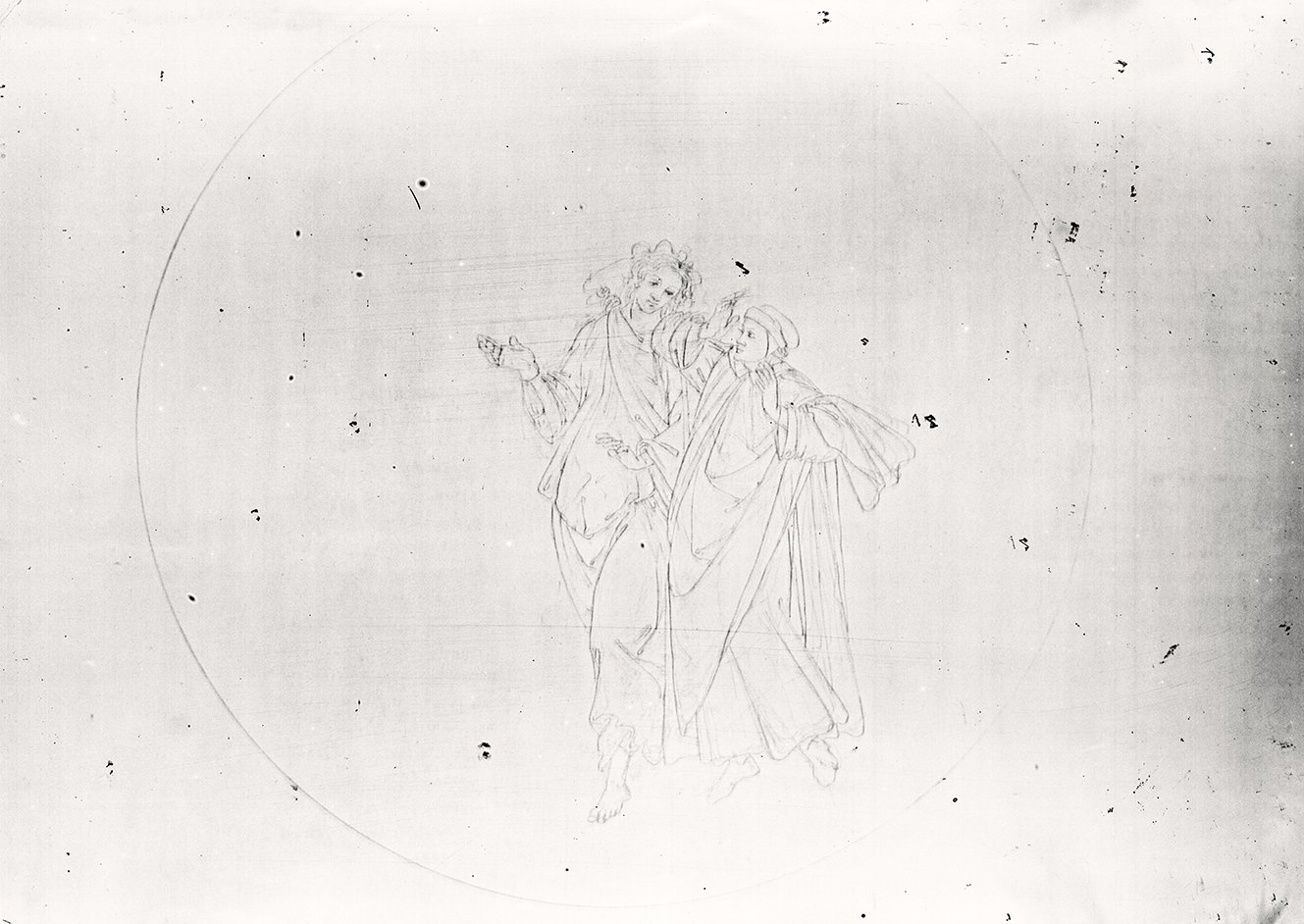 Kupferstich von Sandro Botticelli: Dantes Göttliche Komödie, Paradiso XV, 86140_o (DRM CC BY-NC-SA)