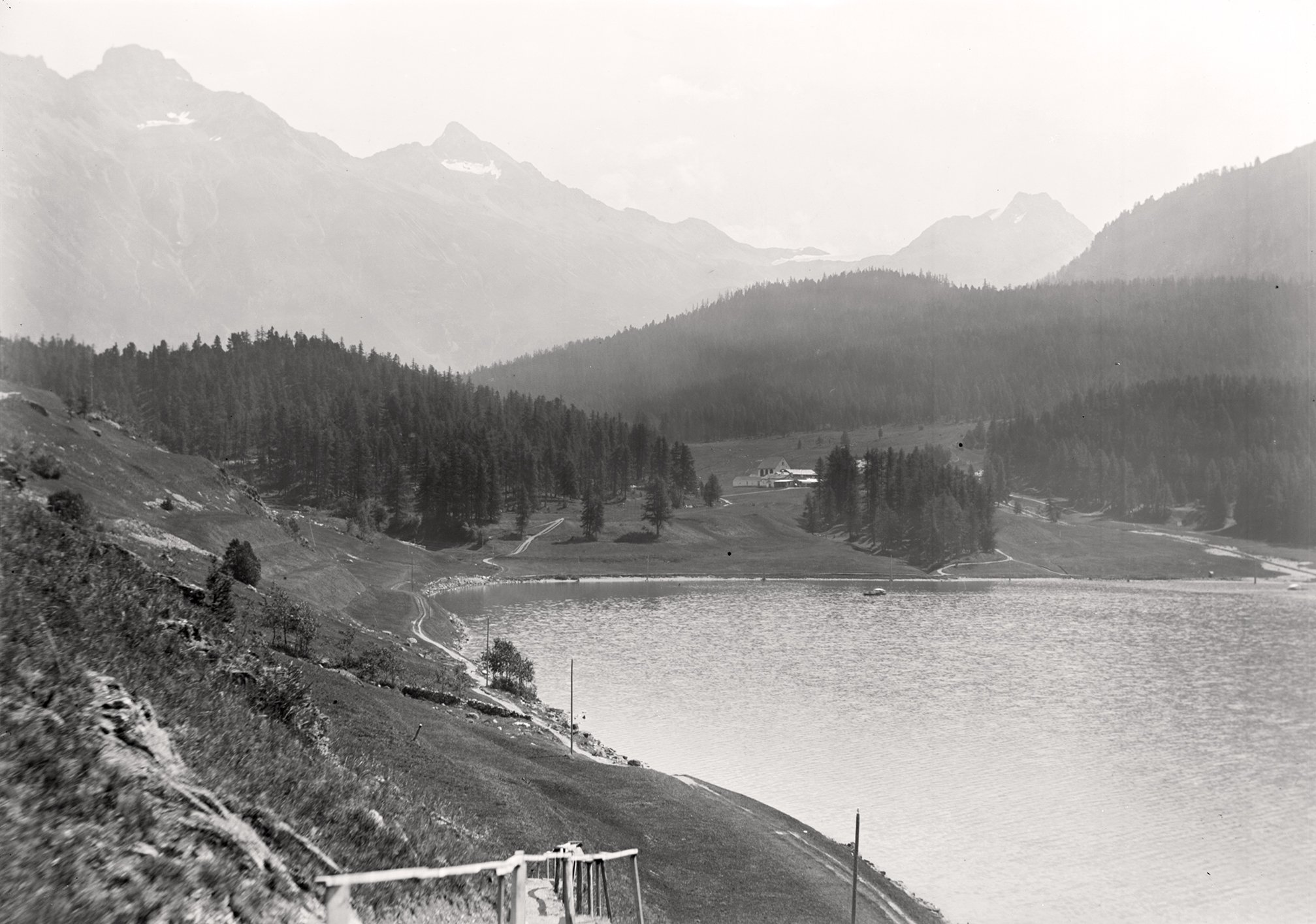 St. Moritzersee mit Meierei (August 1894), 86077_o (DRM CC BY-NC-SA)