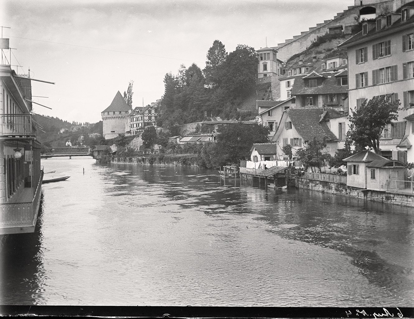 Ufer der Reuss in Luzern (06.08.1895), 86165_o (DRM CC BY-NC-SA)