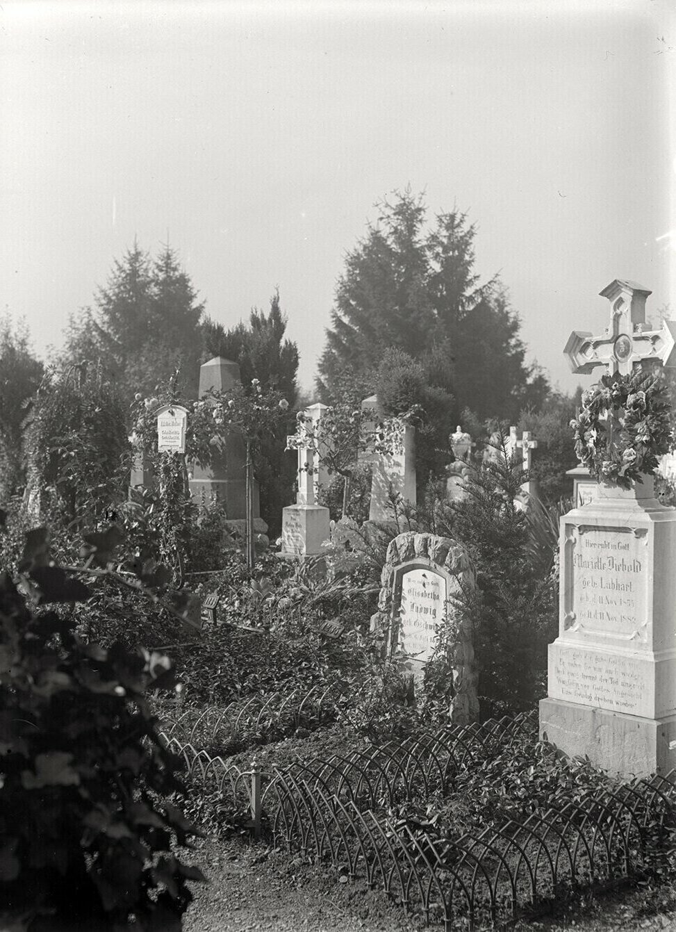 Grab von Elisabeth Ludwig auf einem Friedhof in Zürich (02.08.1895), 86187_o (DRM CC BY-NC-SA)
