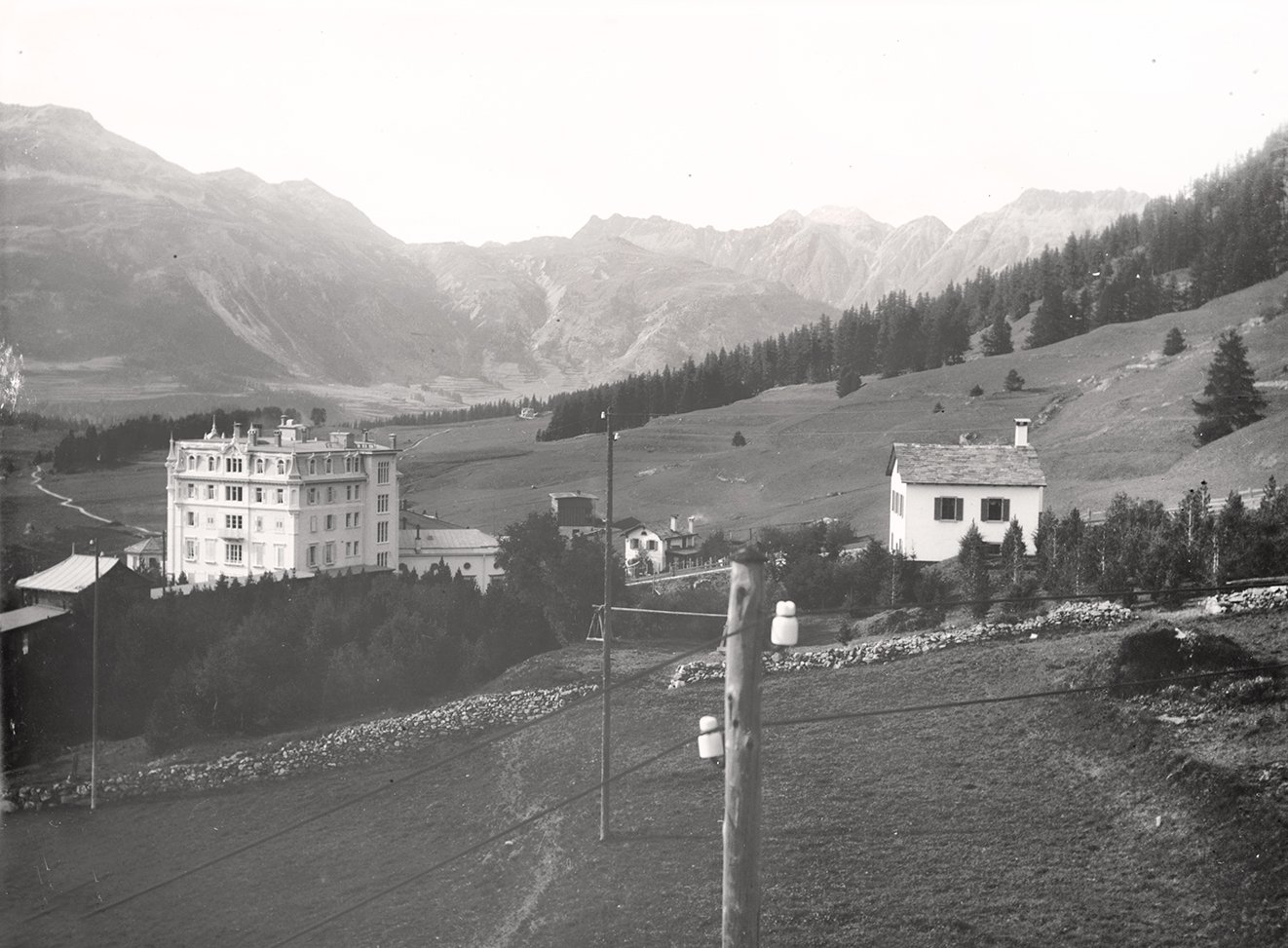 Aussicht vom Parkhotel Enderlin in Pontresina (August-September 1900), 86443_o (DRM CC BY-NC-SA)