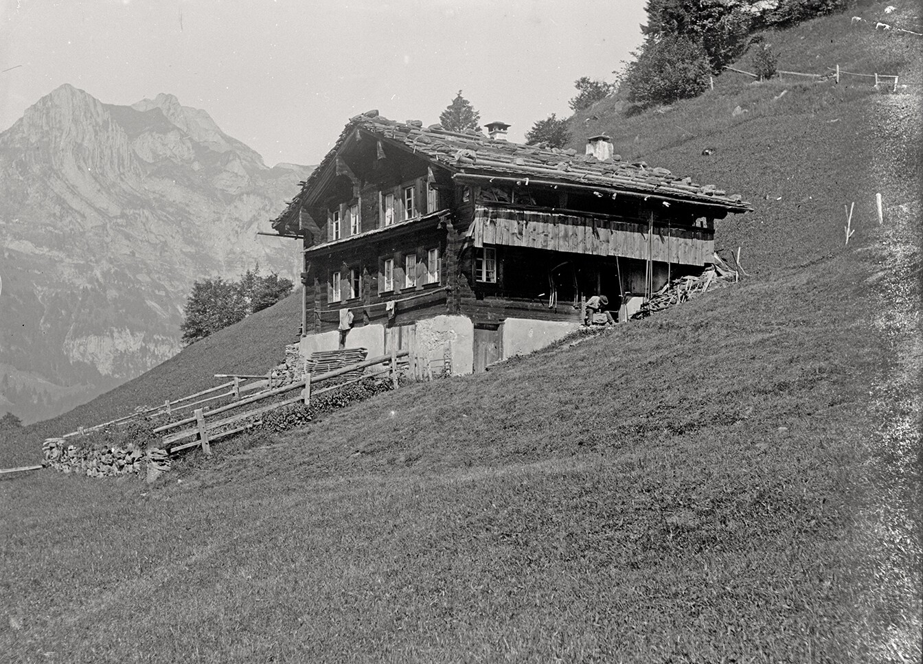 Bauernhaus bei Engelberg (August 1898), 86472_o (DRM CC BY-NC-SA)