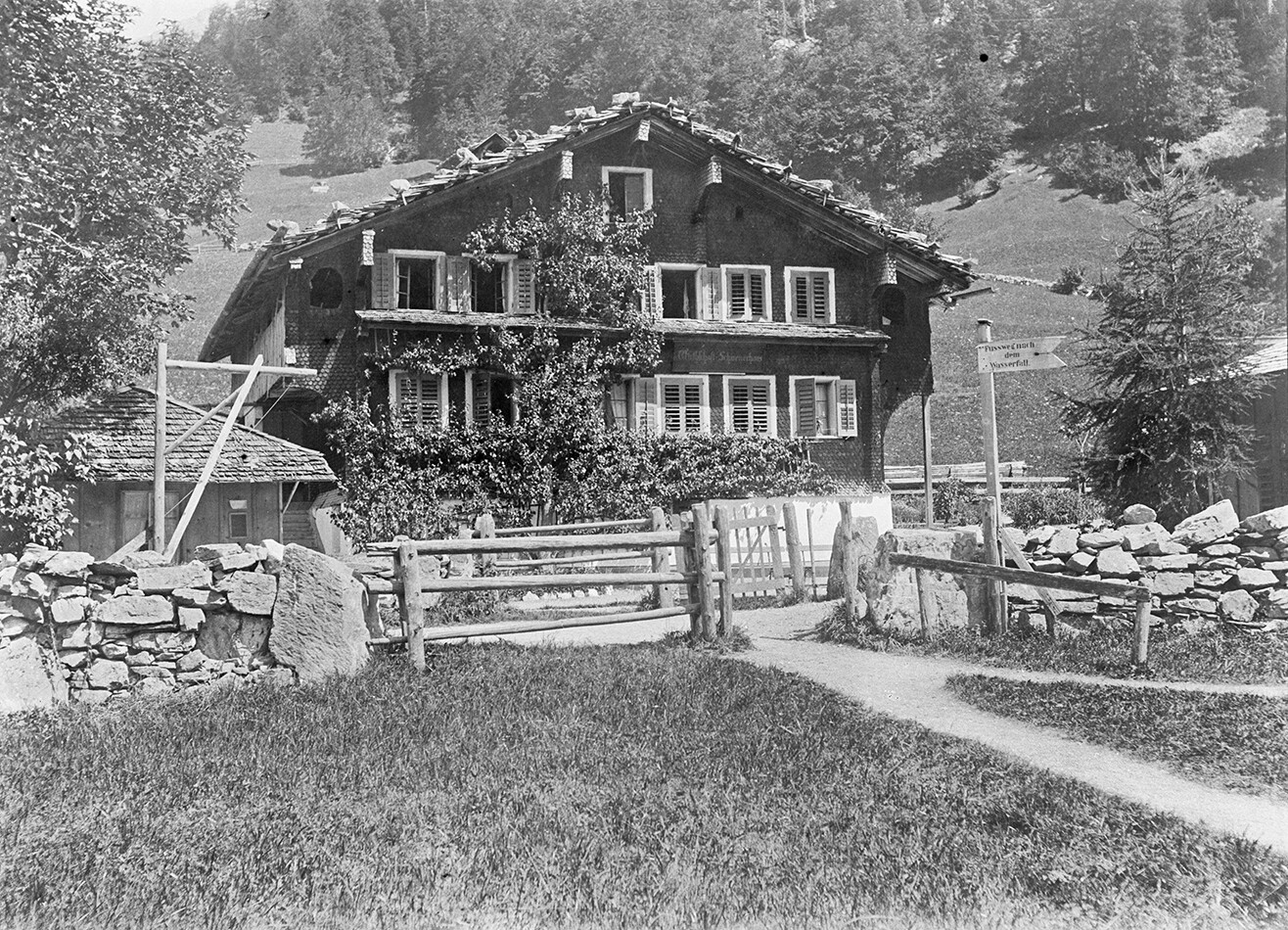 Wirtschaft zum Schweizerhaus in Engelberg (August 1898), 86503_o (DRM CC BY-NC-SA)