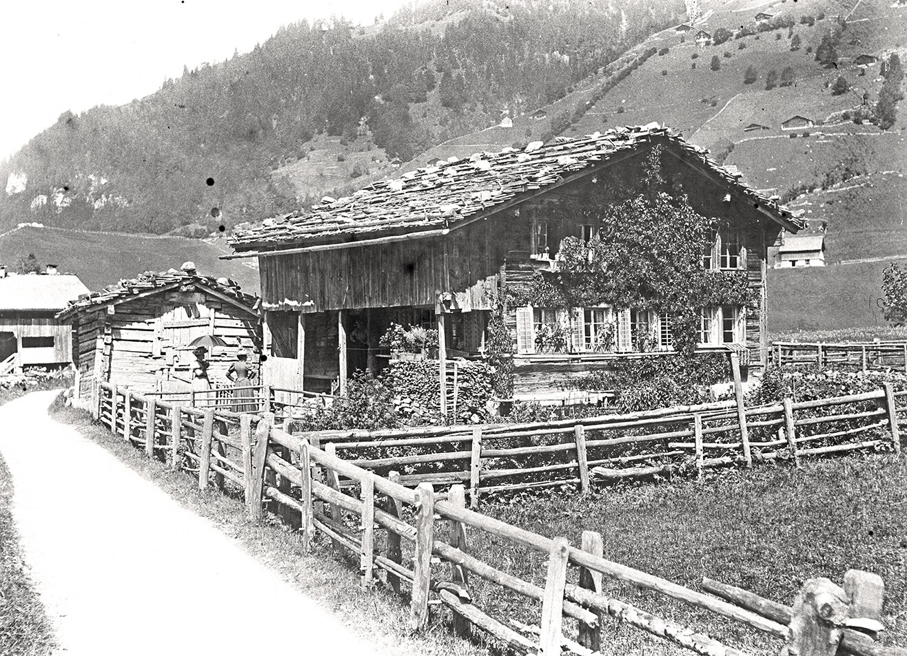 Häuser in Wegscheid bei Engelberg (August 1898), 86502_o (DRM CC BY-NC-SA)