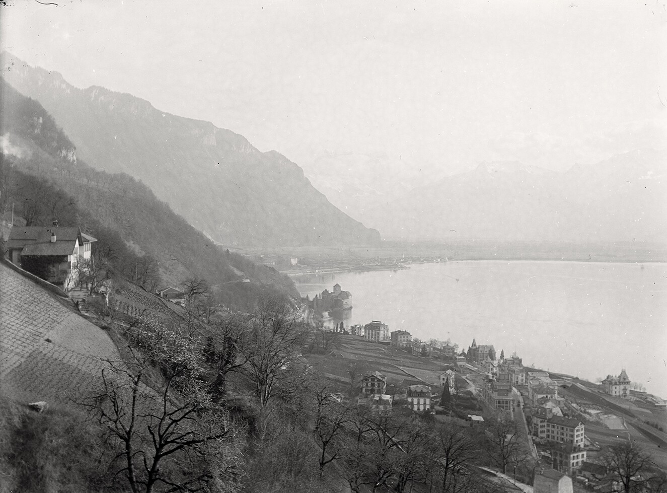 Blick auf Veytaux und Chillon von der Straße nach Glion (März 1899), 86544_o (DRM CC BY-NC-SA)