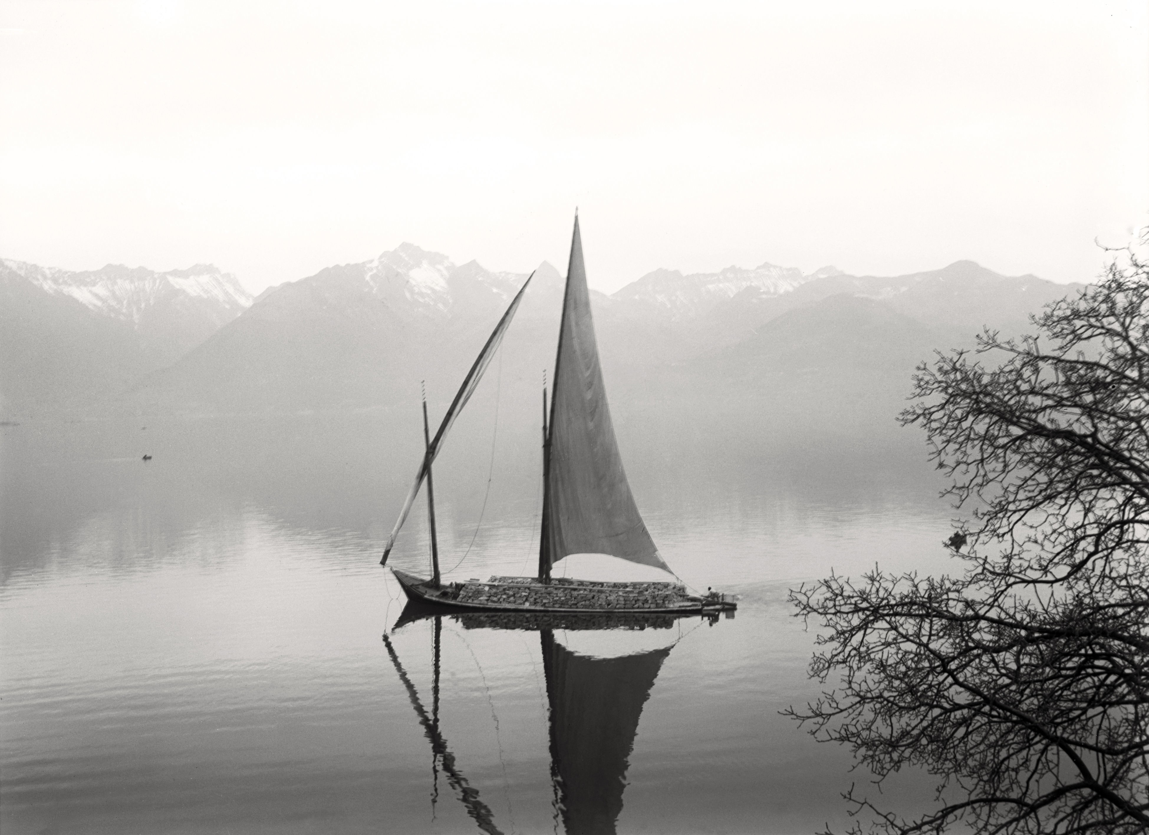 Holztransportschiff auf dem Genfer See (März 1899), 86547_o (DRM CC BY-NC-SA)
