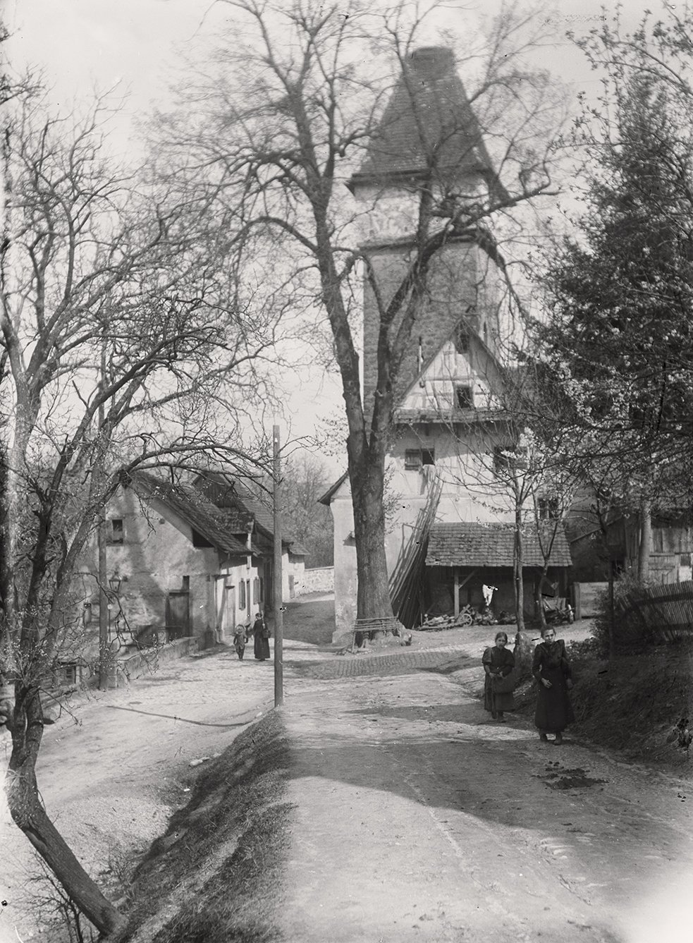 Storchenturm in Gernsbach (April 1899), 86552_o (DRM CC BY-NC-SA)