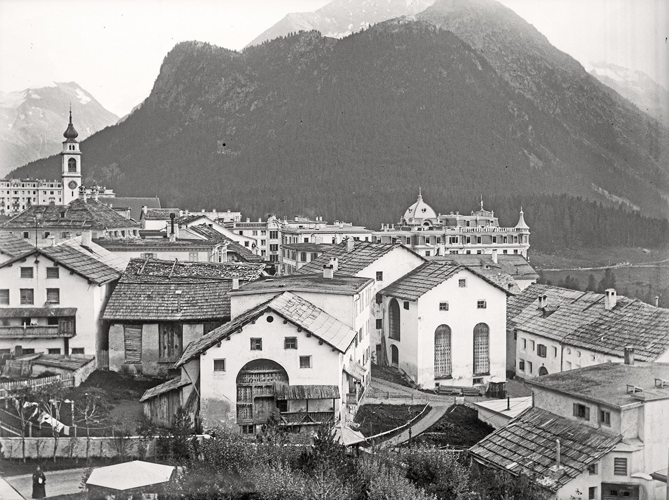 Aussicht vom Dach des Hotels Weisses Kreuz in Pontresina (August-September 1900), 86569_o (DRM CC BY-NC-SA)