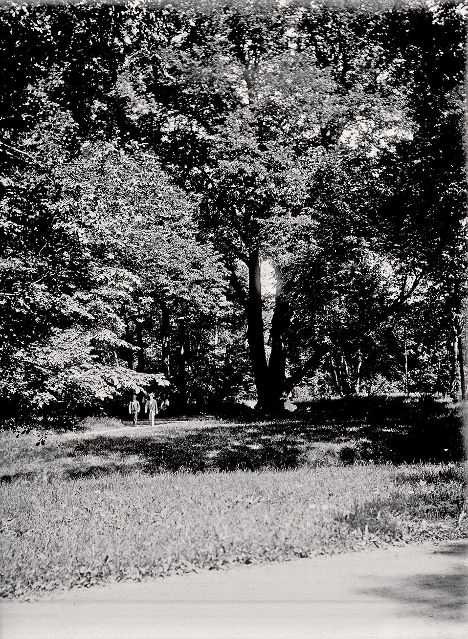 Englischer Garten in München: Zwei Spaziergänger (29.07.1900), 86690_o (DRM CC BY-NC-SA)