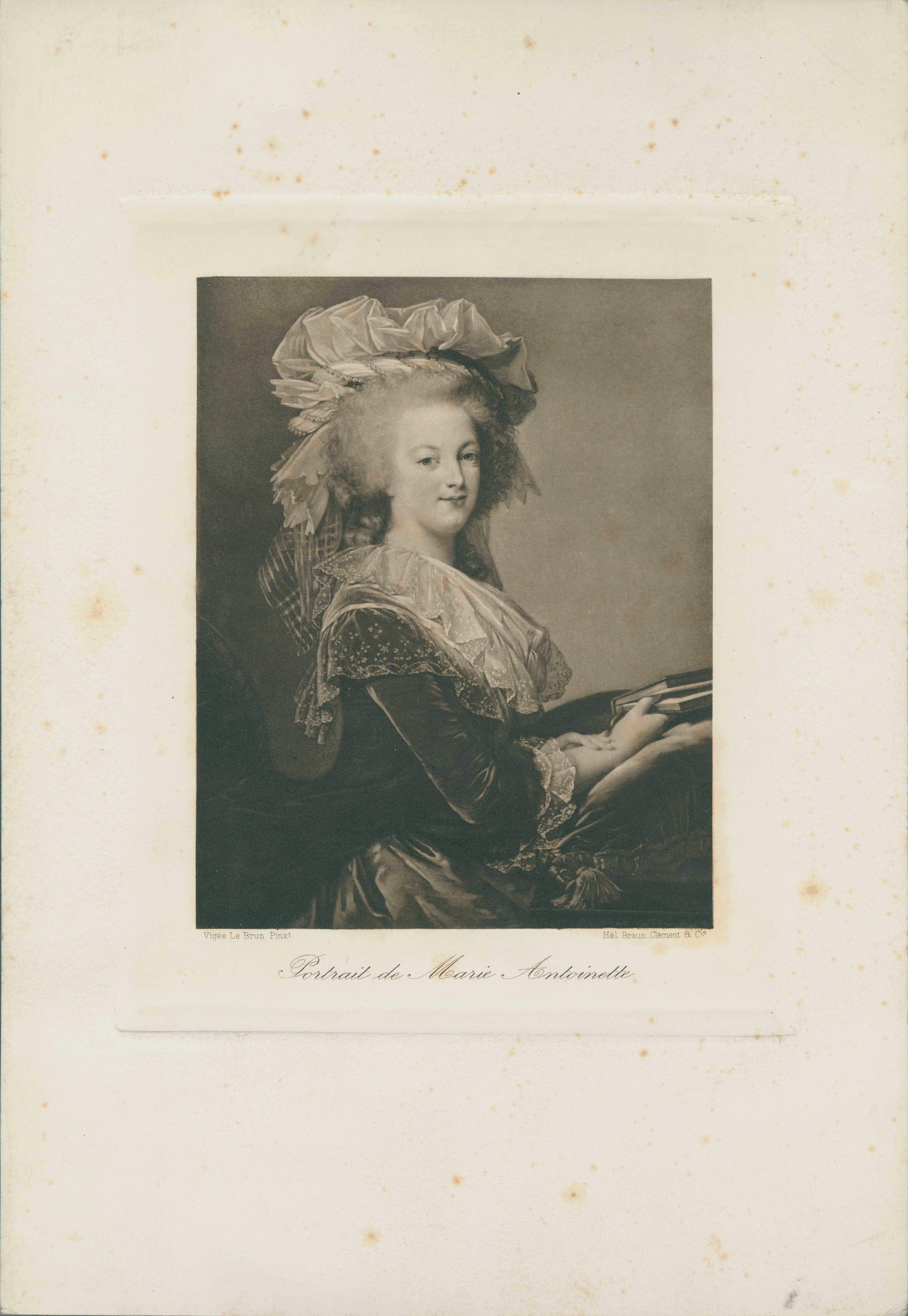 Kunstdruck: "Portrait de Marie Antoinette" von Élisabeth Vigée-Lebrun (1889-1910), 89535 (DRM CC BY-NC-SA)