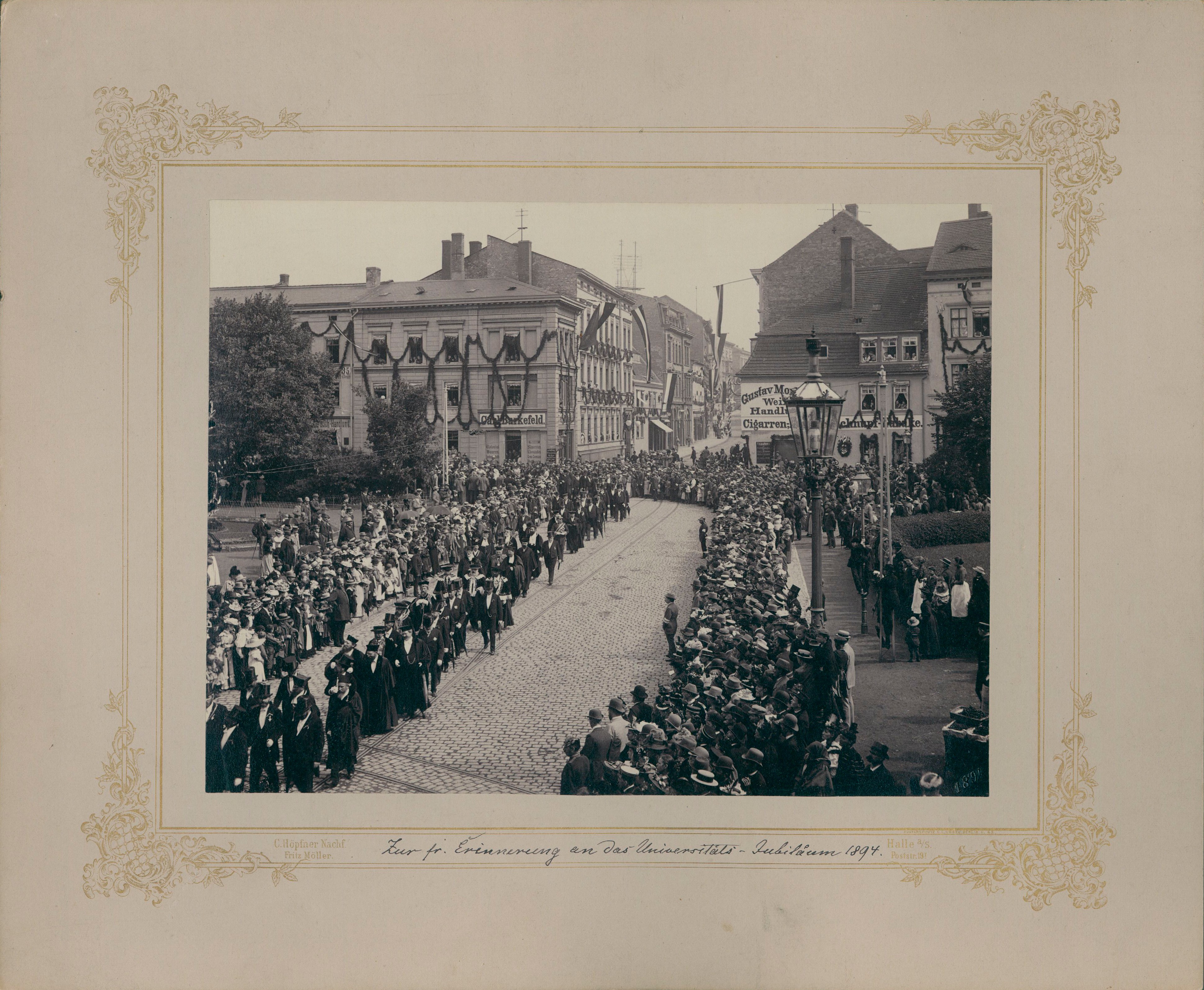 Festzug zum 200-Jährigen Universitätsjubiläum in Halle/Saale (03.08.1894), 89579 p (Deutsches Röntgen-Museum CC BY-NC-SA)