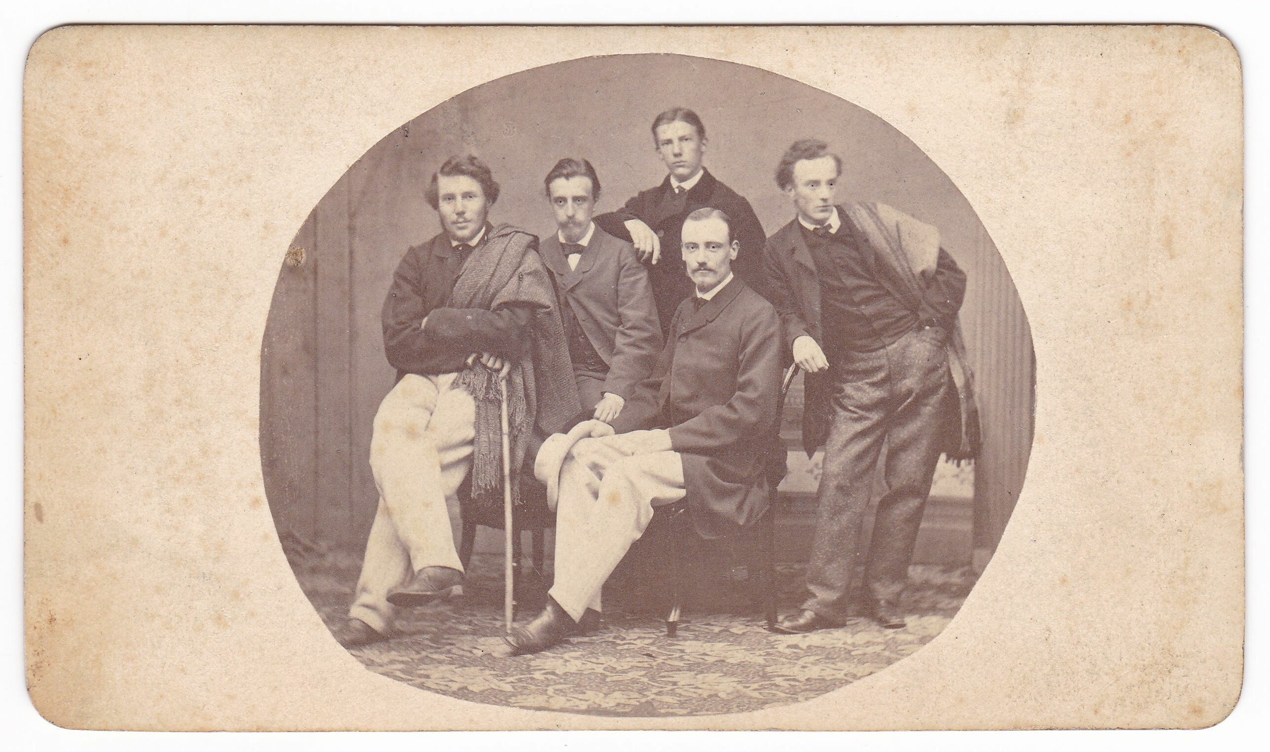 Wilhelm Conrad Röntgen mit Studienkollegen in Utrecht (1865), 88172 p (DRM CC BY-NC-SA)