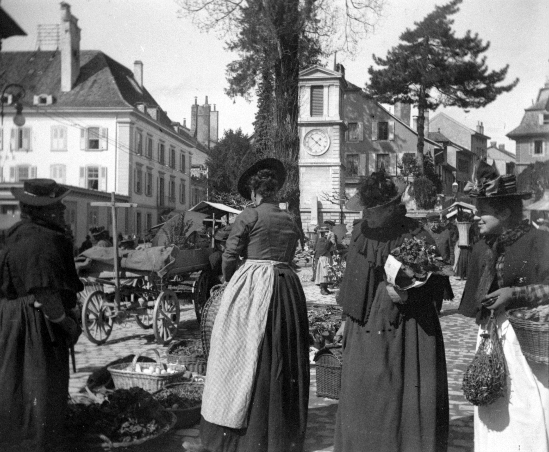 Markttag in Vevey (Frühjahr 1901), 87023 sn R_o (DRM CC BY-NC-SA)