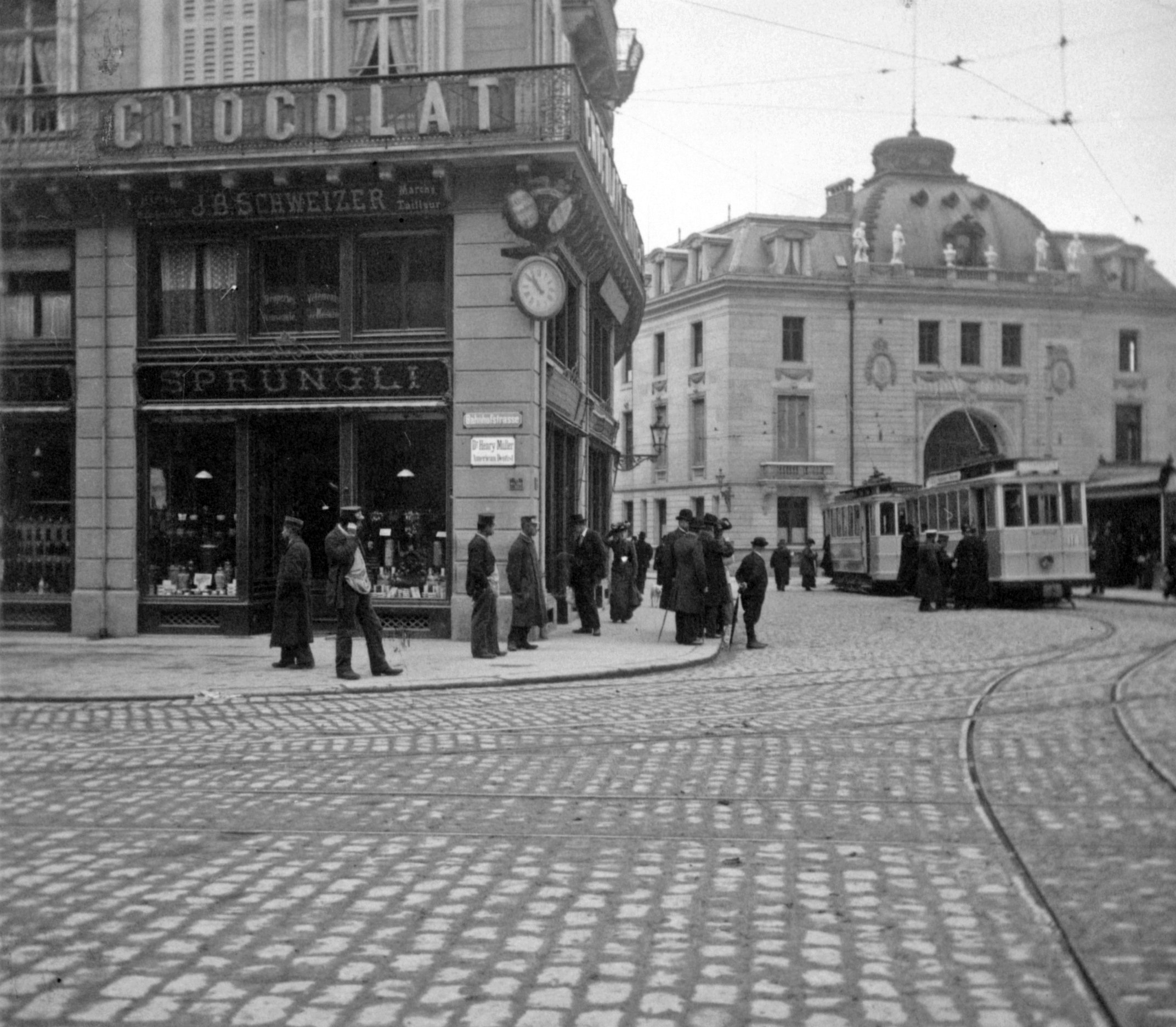 Paradeplatz in Zürich (März 1903), 87280 sn L_o (DRM CC BY-NC-SA)