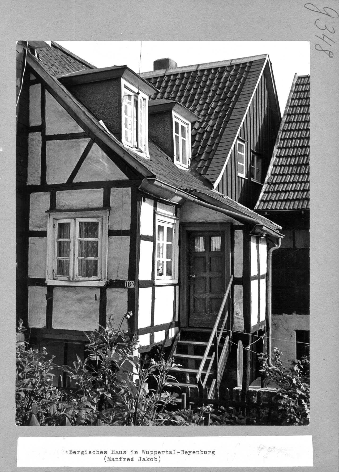Bergisches Wohnhaus in Wuppertal-Beyenburg ((C) Sammlung Bergischer Geschichtsverein e.V. CC BY-NC)