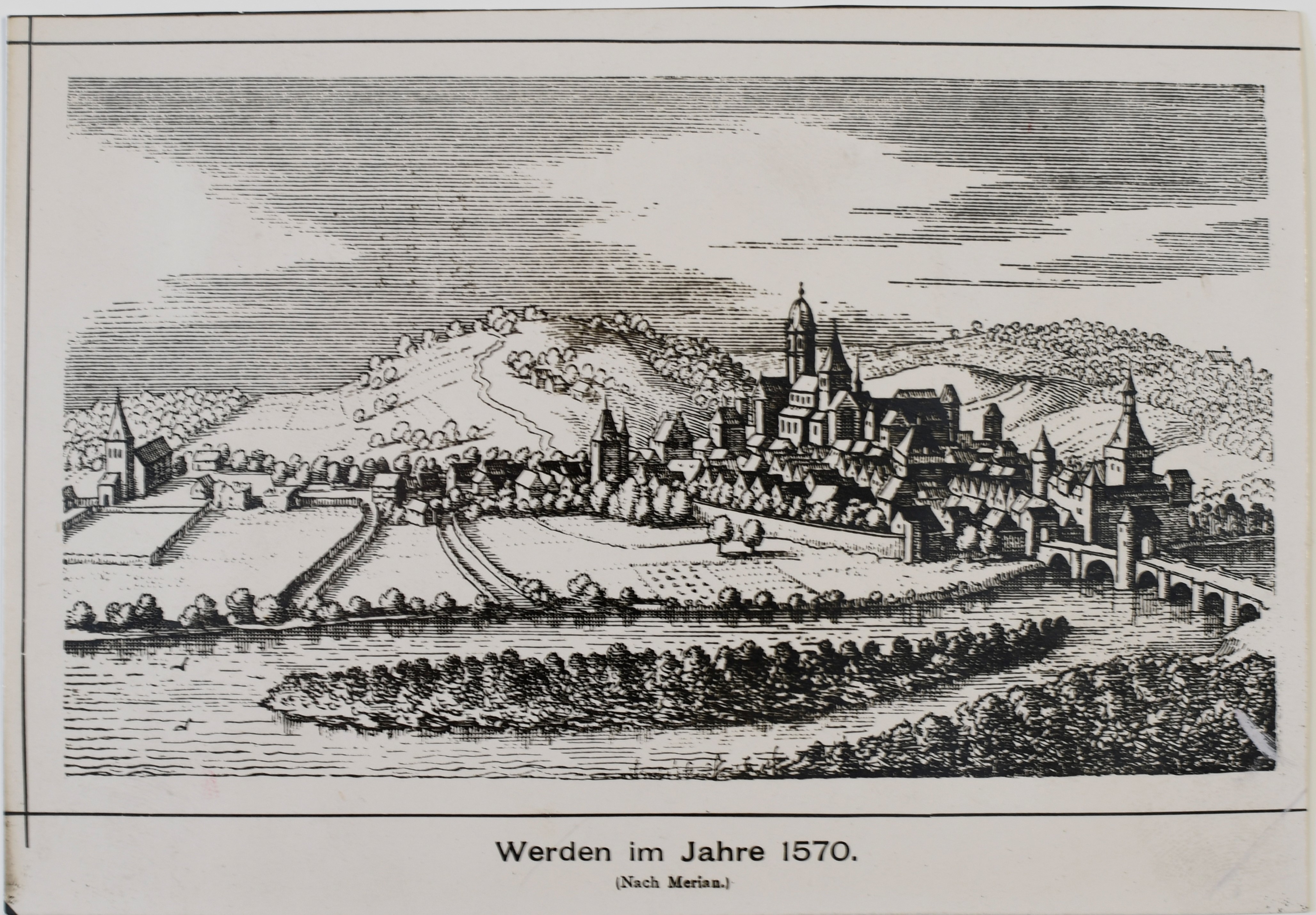 Werden im Jahre 1570 ((C) Sammlung Bergischer Geschichtsverein e.V. CC BY-NC)