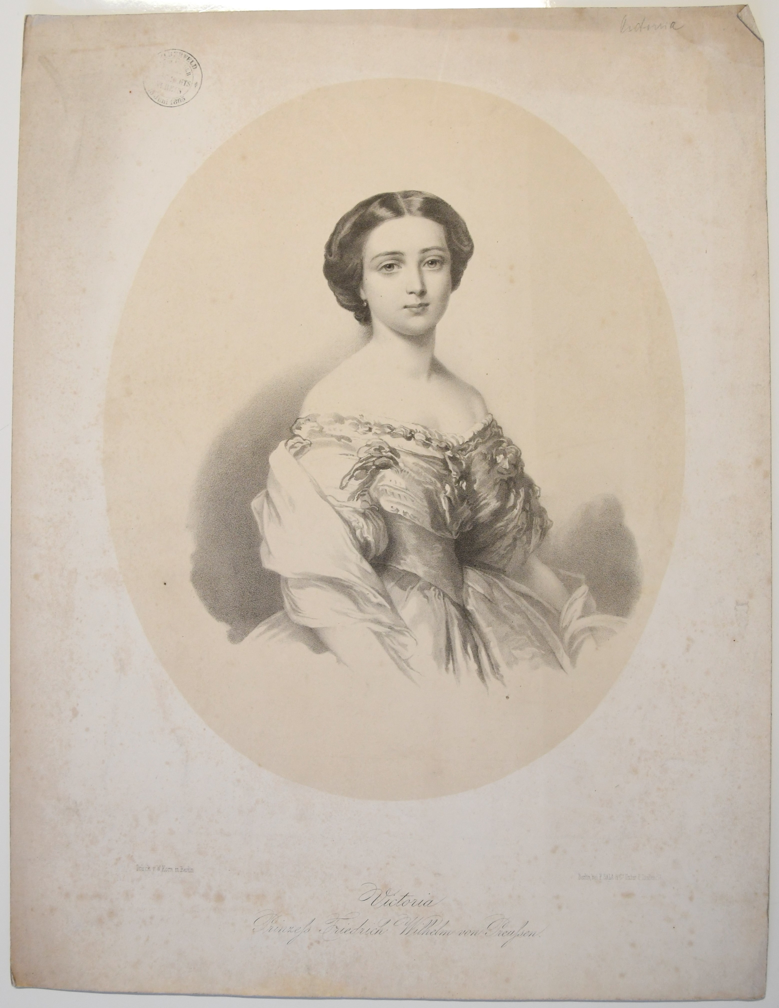 Victoria, Prinzess. Friedrich Wilhelm von Preussen ((C) Sammlung Bergischer Geschichtsverein e.V. CC BY-NC)