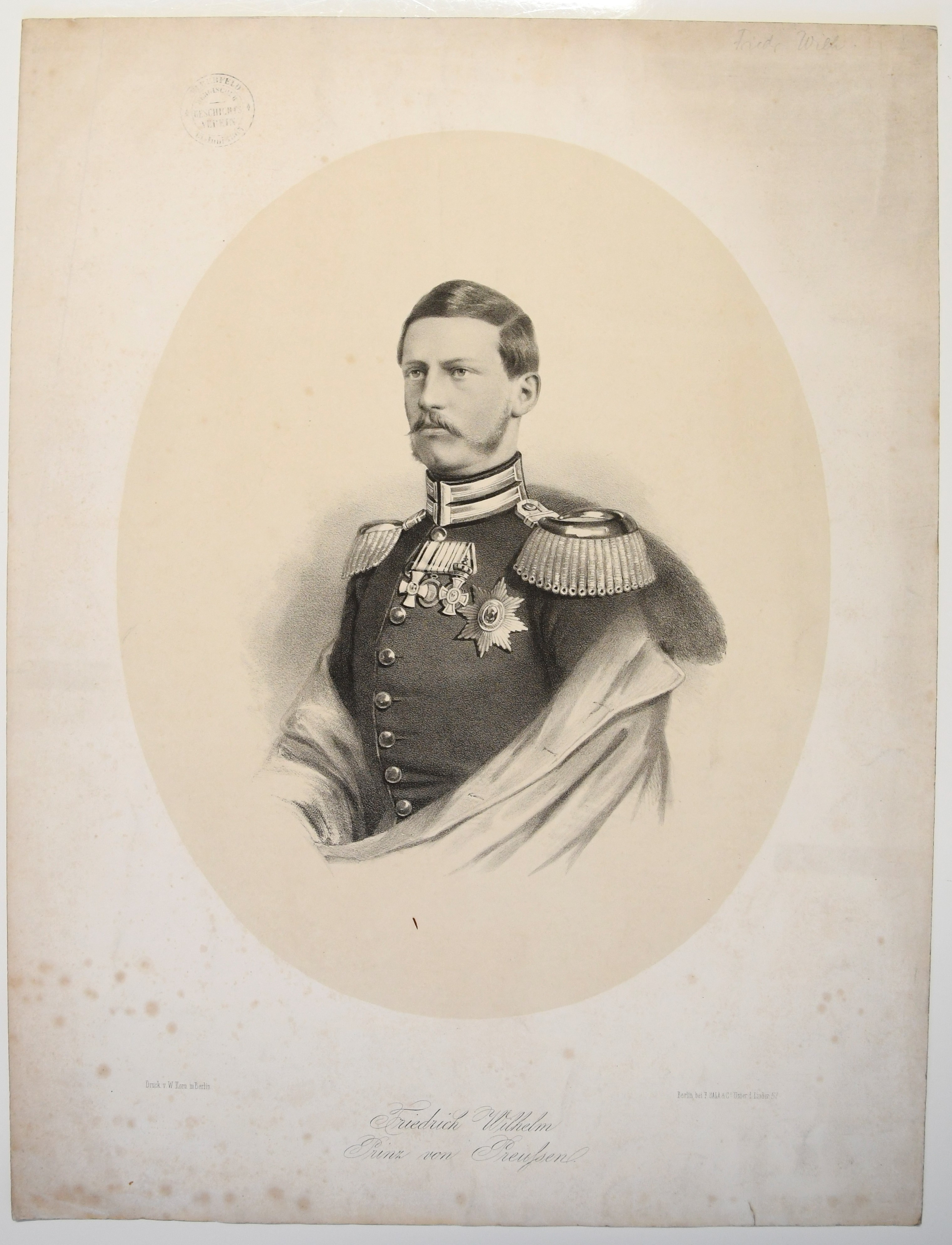 Friedrich Wilhelm Prinz von Preussen ((C) Sammlung Bergischer Geschichtsverein e.V. CC BY-NC)
