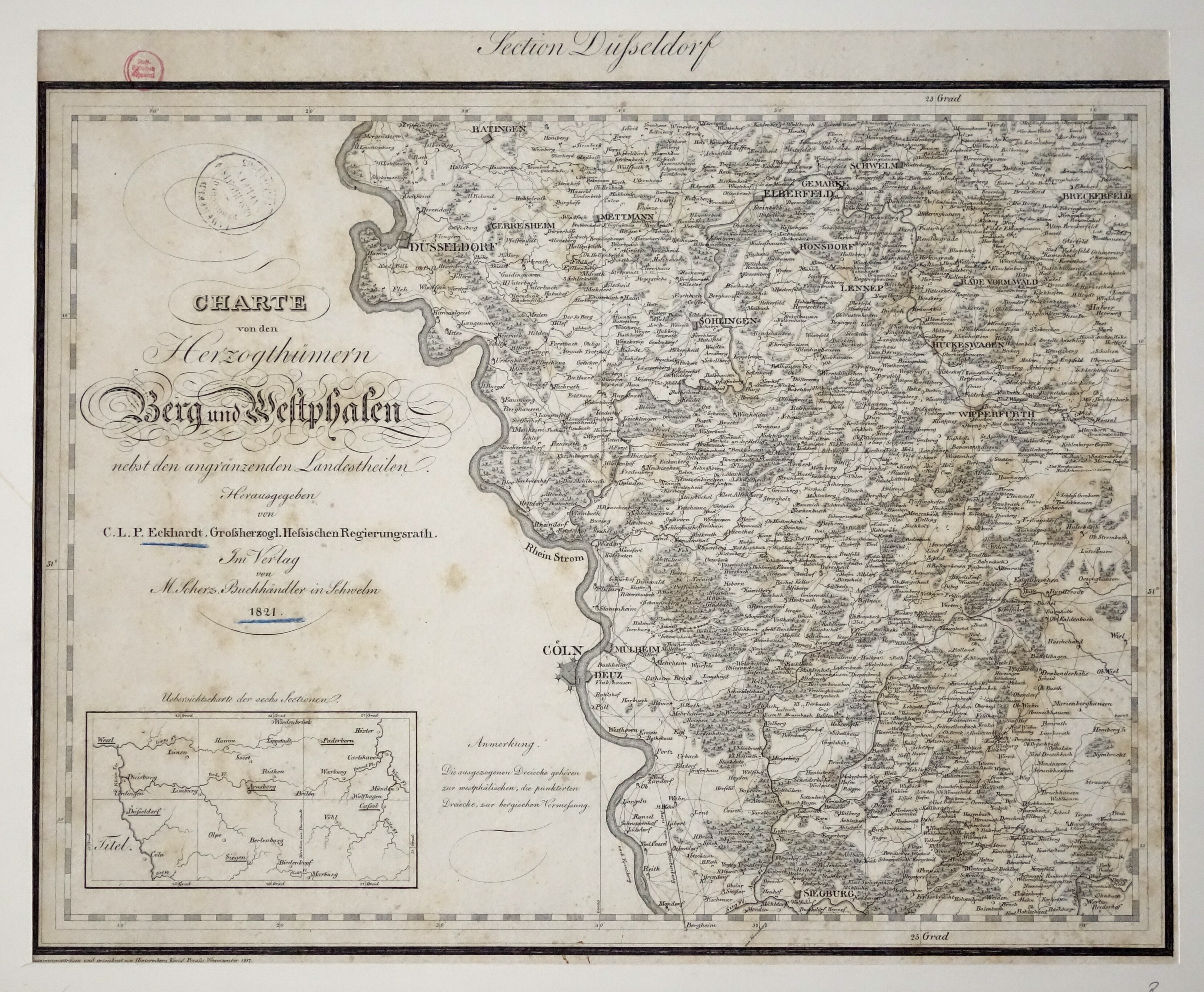 Charte von den Herzogthümern Berg und Westphalen ((C) Sammlung Bergischer Geschichtsverein e.V. CC BY-NC)