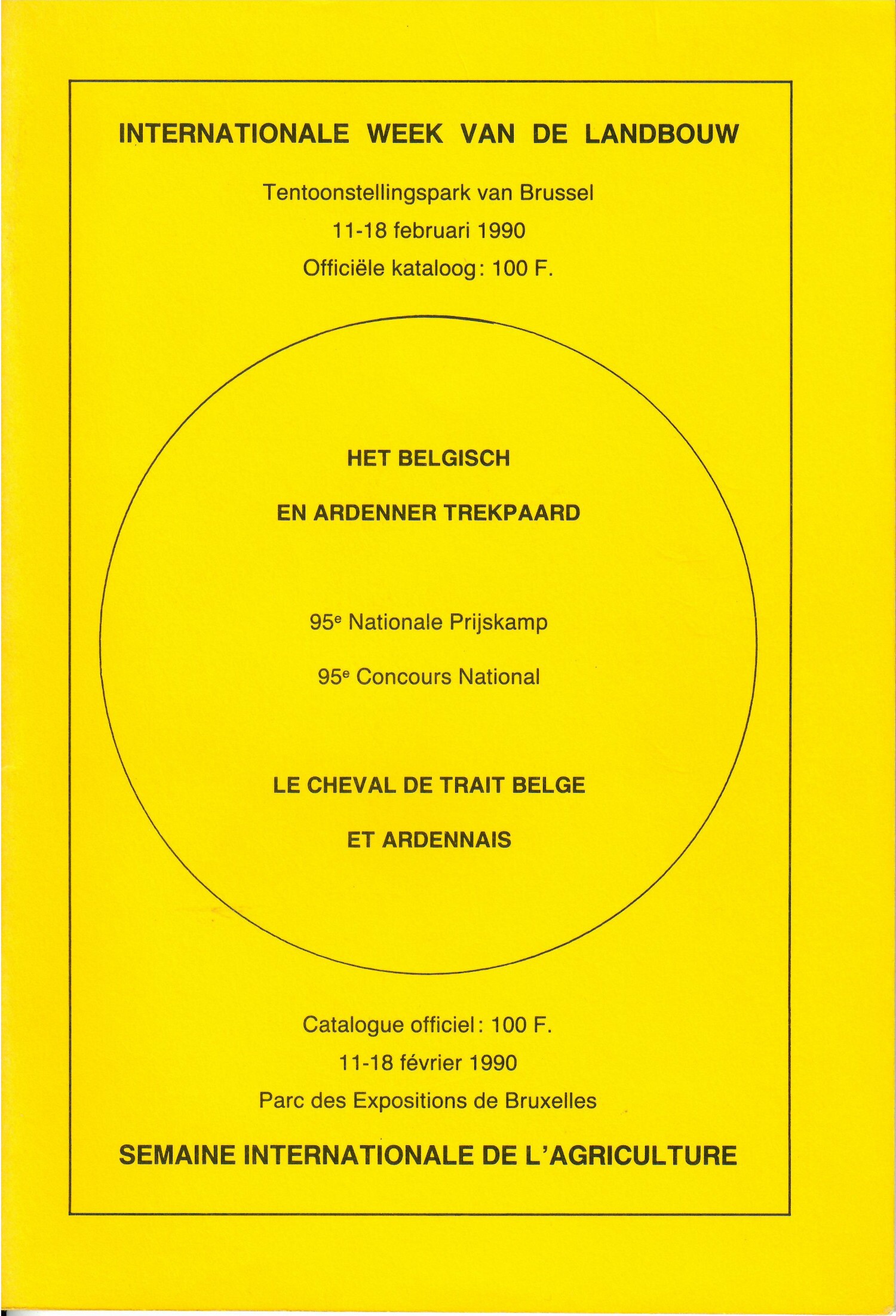 Les Cheval de trait belge et adennes 1990 (Herausgeber RR-R)