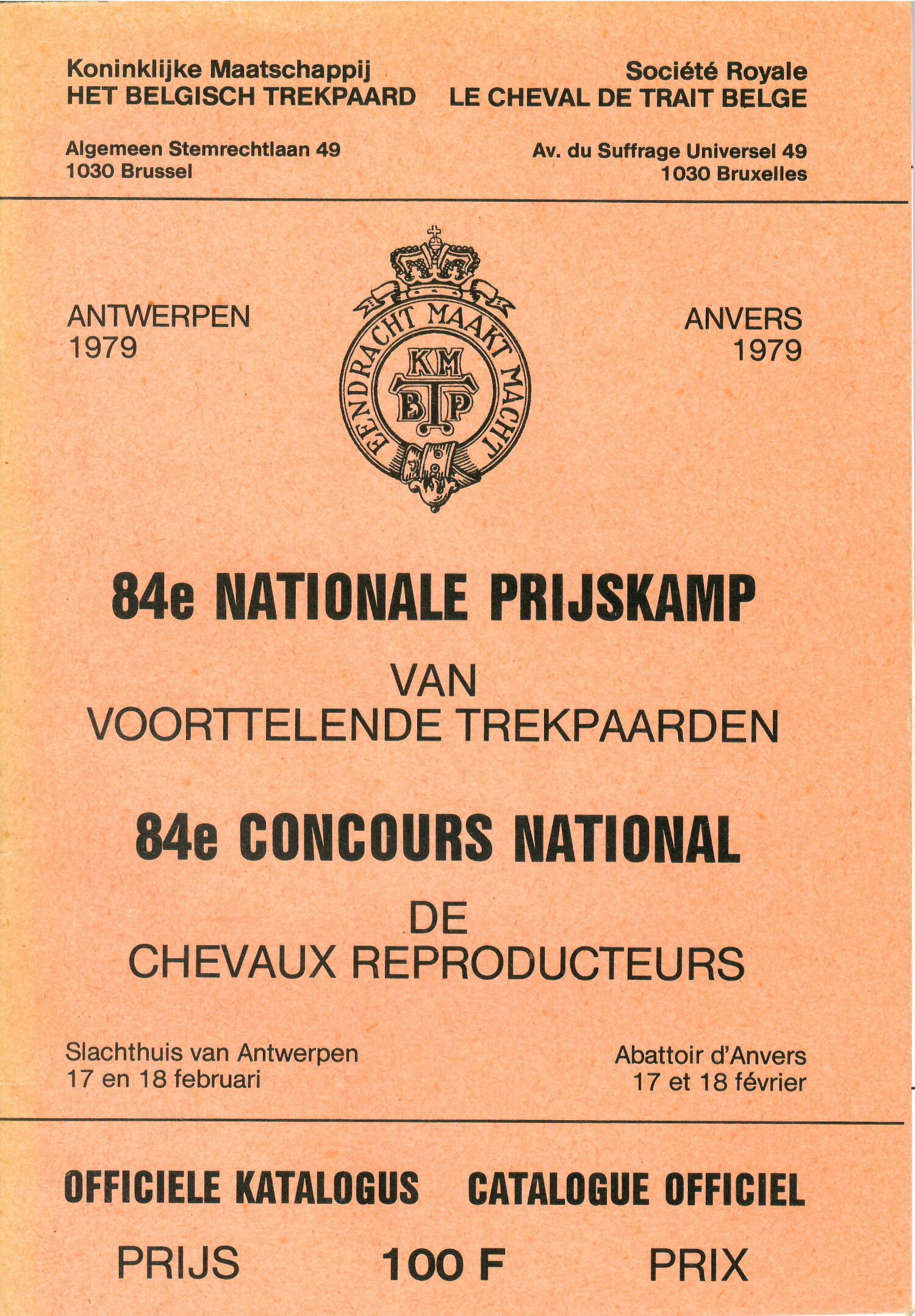 Les Cheval de trait belge et adennes 1979 (Herausgeber RR-R)
