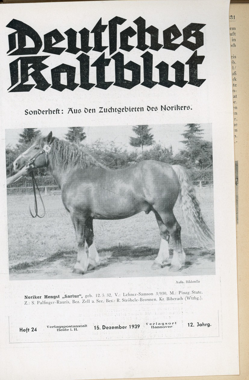 Deutsches Kaltblut 12. Jahrgang (Herausgeber RR-R)