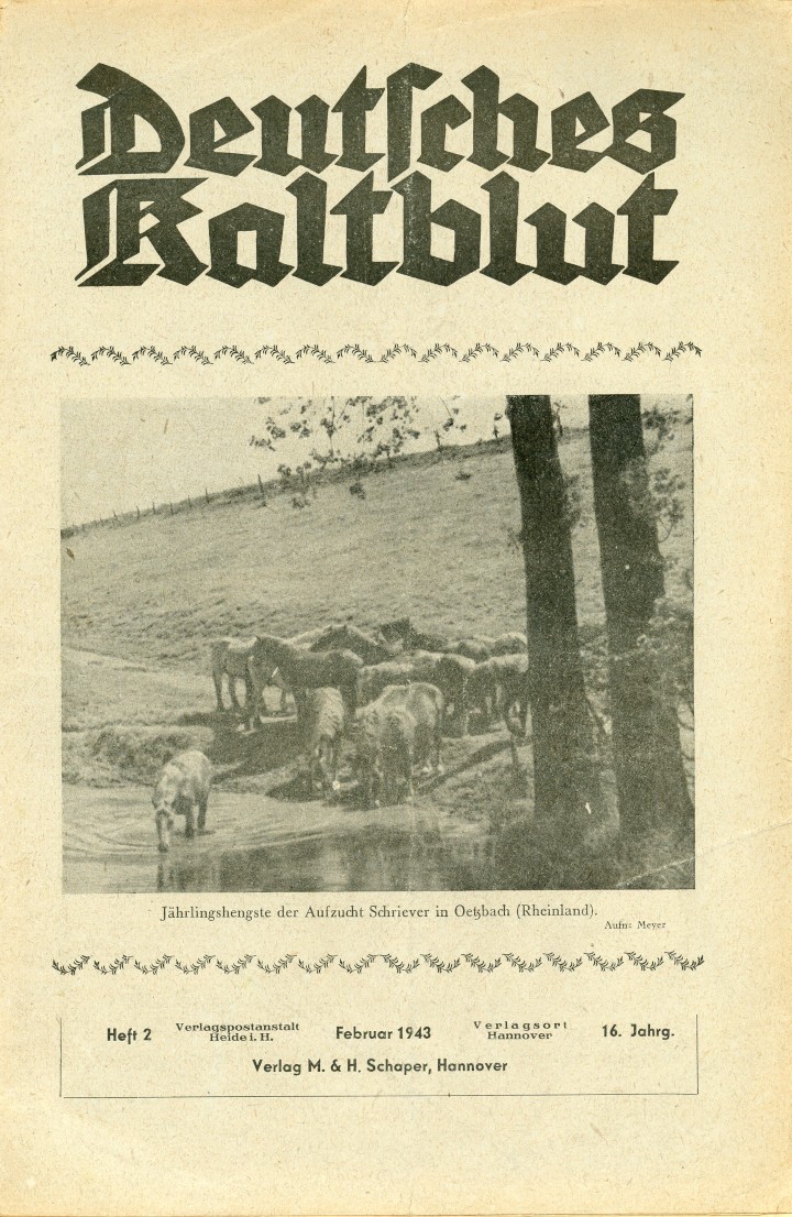 Deutsches Kaltblut 16. Jahrgang (Herausgeber RR-R)