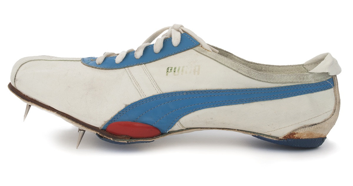 Puma Spike &quot;Roma&quot; | Armin Hary - Spiele der XVII. Olympiade 1960, Rom (Deutsches Sport & Olympia Museum CC BY-NC-SA)