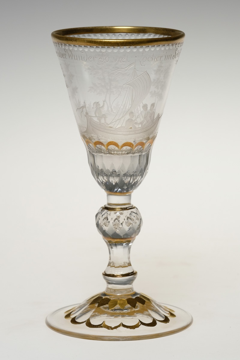 Pokal mit erotischer Anspielung (Museum Kunstpalast, Düsseldorf, Glasmuseum Hentrich CC BY-NC-SA)