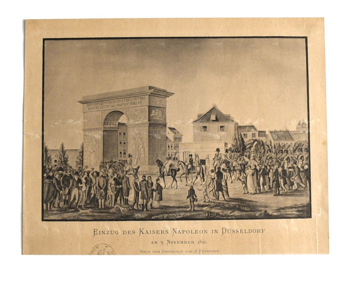 Einzug des Kaisers Napoleon in Düsseldorf am 3. November 1811 ((C) Sammlung Bergischer Geschichtsverein e.V. CC BY-NC)