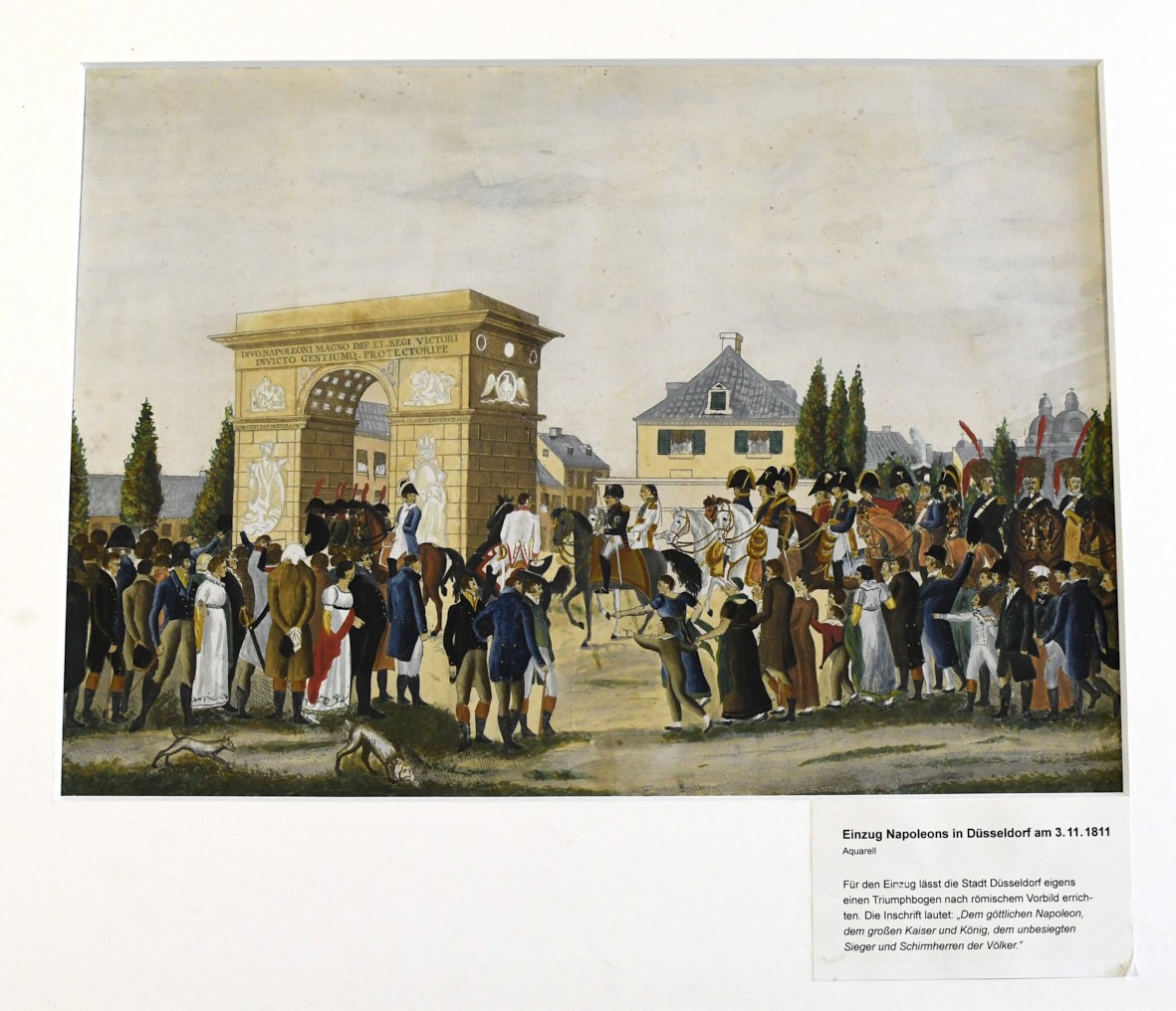 Einzug Napoleons des I. in Düsseldorf am 3.11.1811 ((C) Sammlung Bergischer Geschichtsverein e.V. CC BY-NC)
