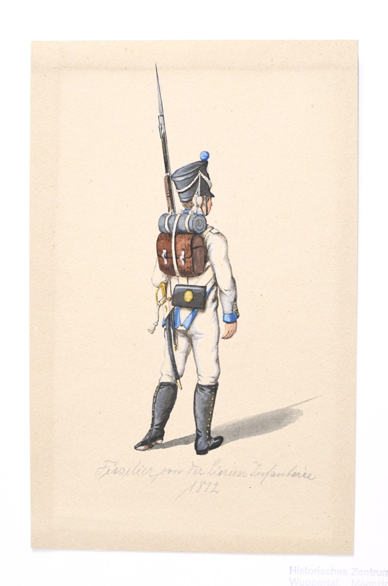 Füsilier von der Linien-Infanterie ((C) Sammlung Bergischer Geschichtsverein e.V. CC BY-NC)