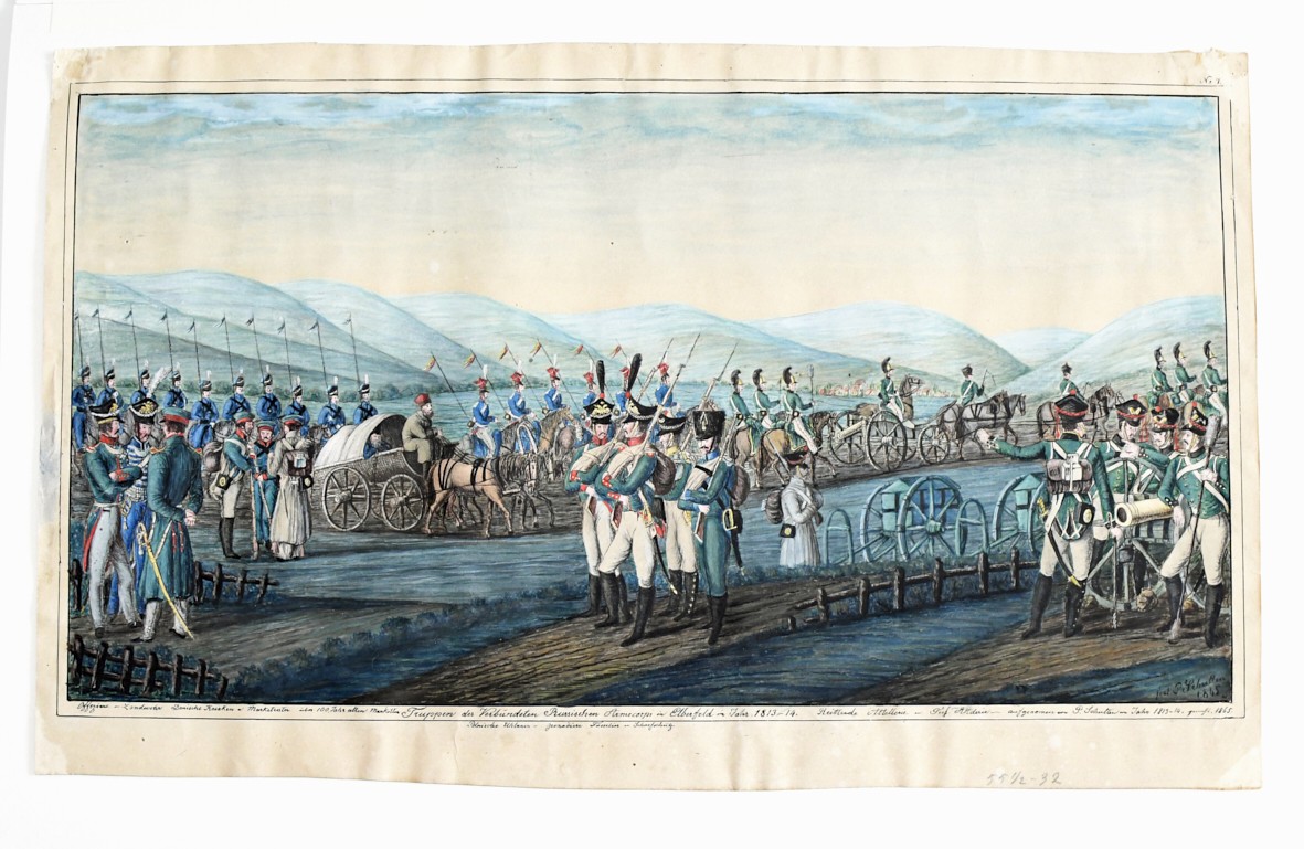 Russische Truppen in Elberfeld 1813-1814 ((C) Sammlung Bergischer Geschichtsverein e.V. CC BY-NC)