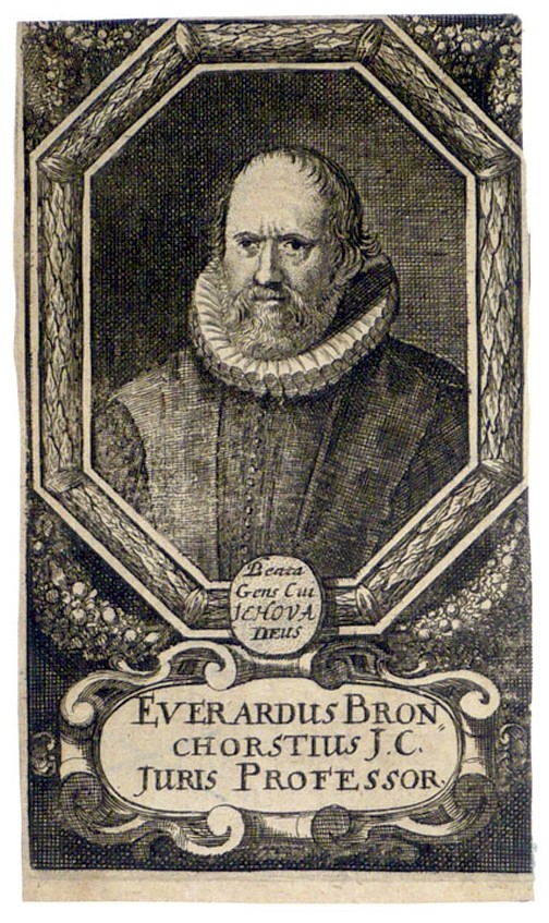 Everhardus Bronchorstius J.C. Juris Professor ((C) Sammlung Bergischer Geschichtsverein e.V. CC BY-NC)