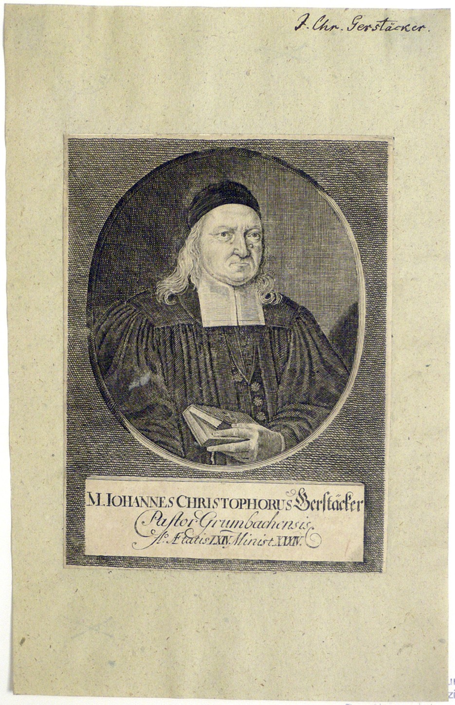 M. Iohannes Christophorus Gerstäcker ((C) Sammlung Bergischer Geschichtsverein e.V. CC BY-NC)