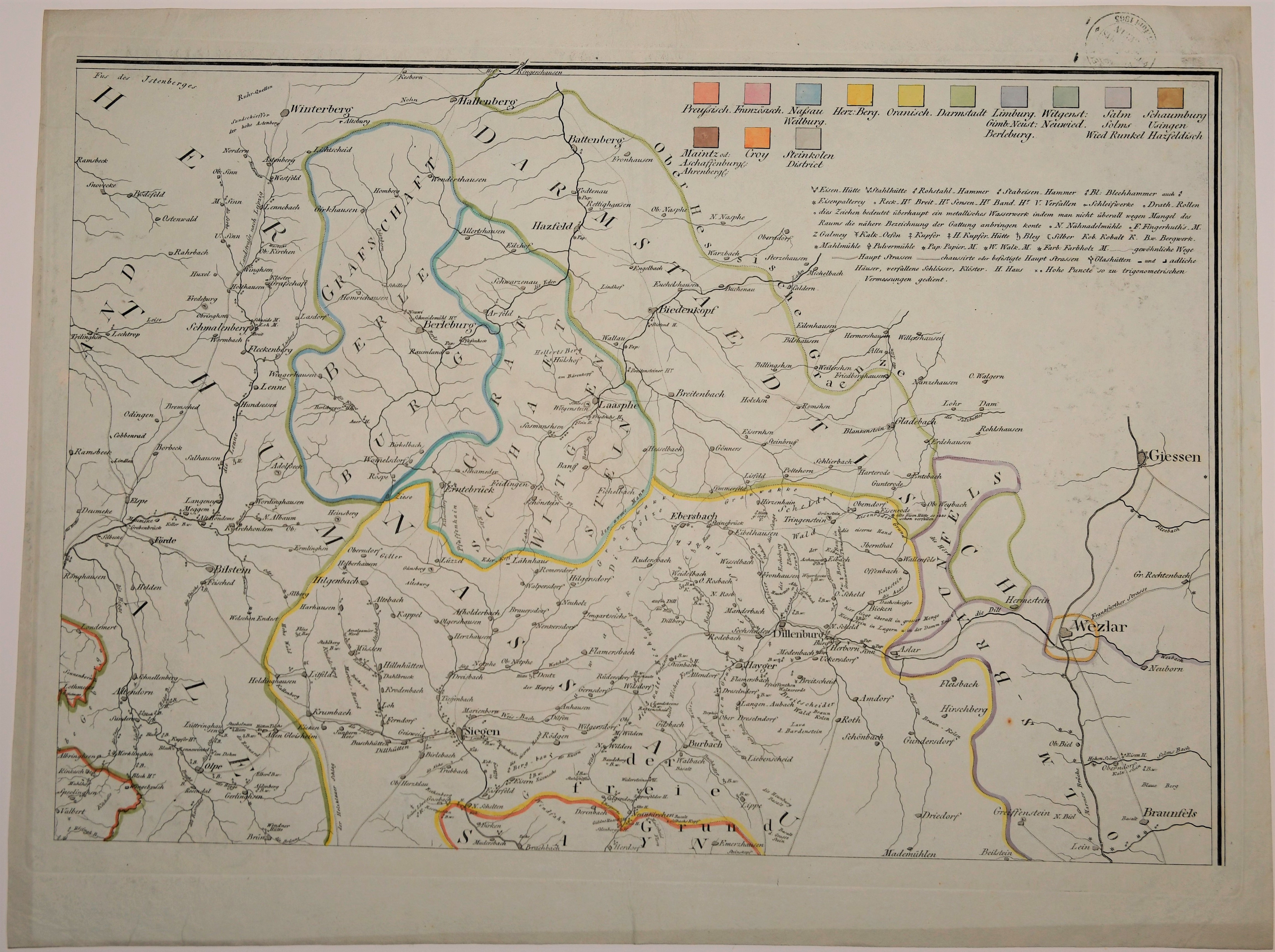 Fortsetzung der Darstellung der niderrheinischen westphälischen Gegenden ((C) Sammlung Bergischer Geschichtsverein e.V. CC BY-NC)