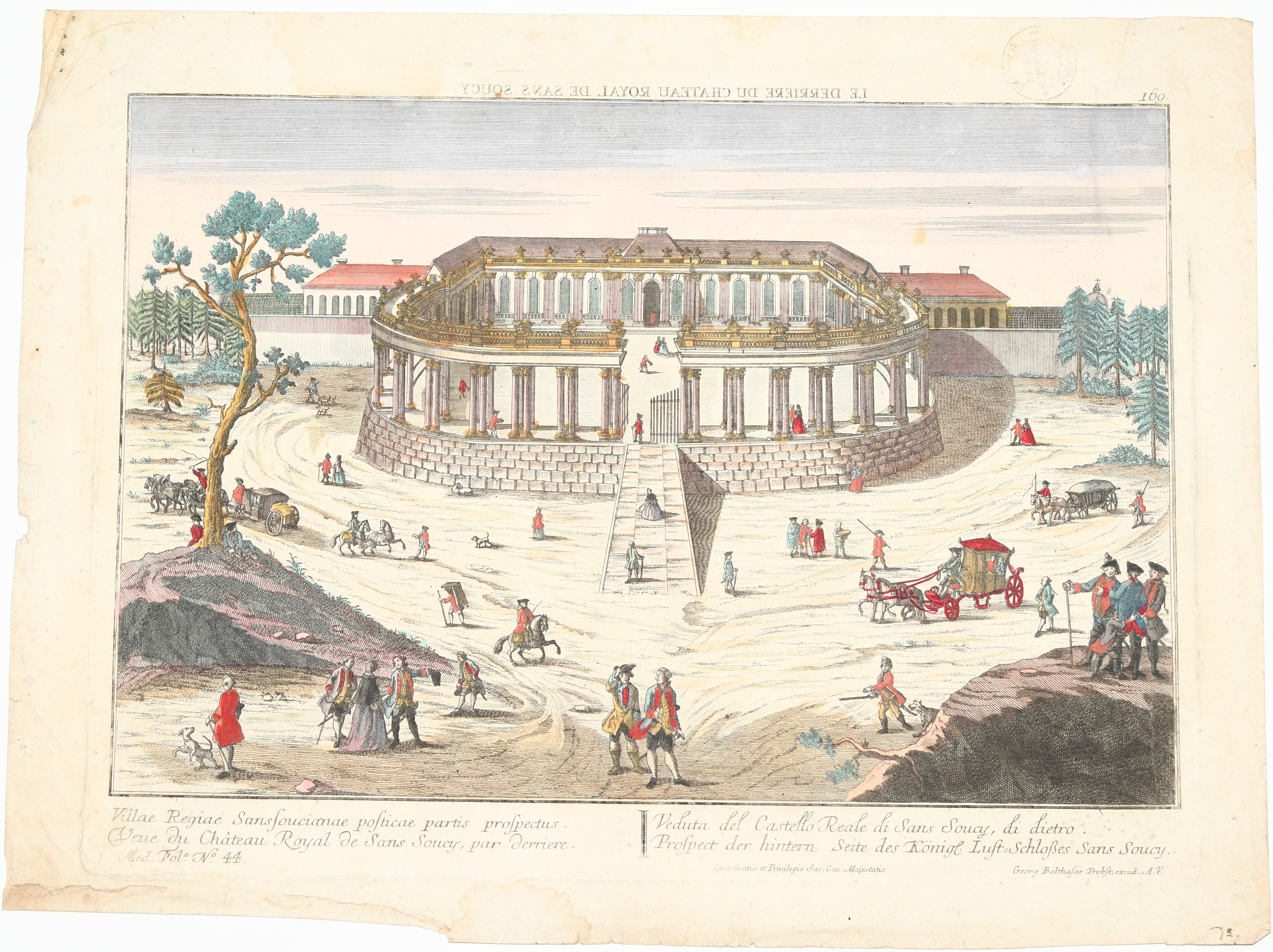 Hinteransicht Sanssouci ((C) Sammlung Bergischer Geschichtsverein e.V. CC BY-NC)